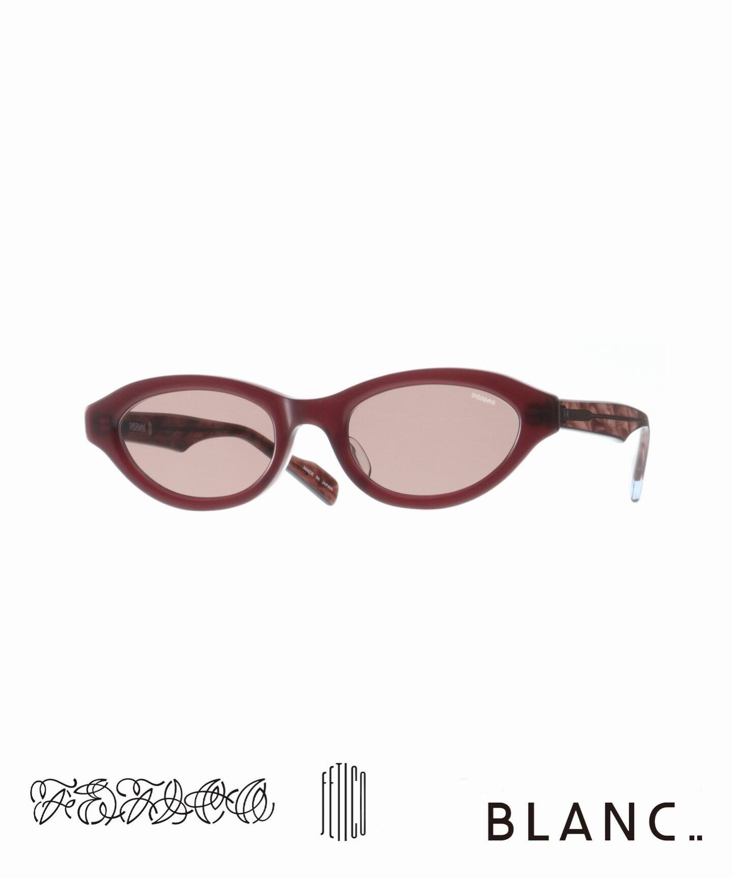 FETICO x BLANC.. / フェティコ x ブラン】OVAL-FRAME SUNGLASSES 