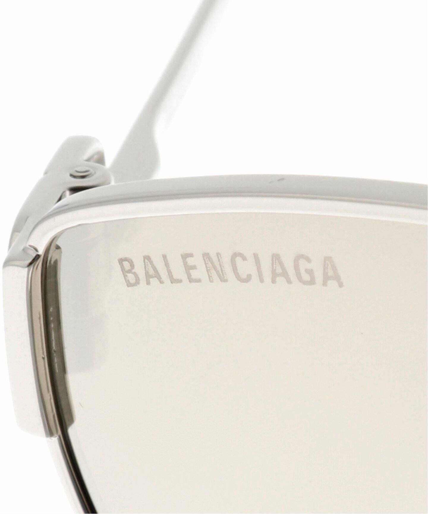 Balenciaga ラウンドサングラス シルバー BALENCIAGA(バレンシアガ) Wire Cat サングラス BB0232S