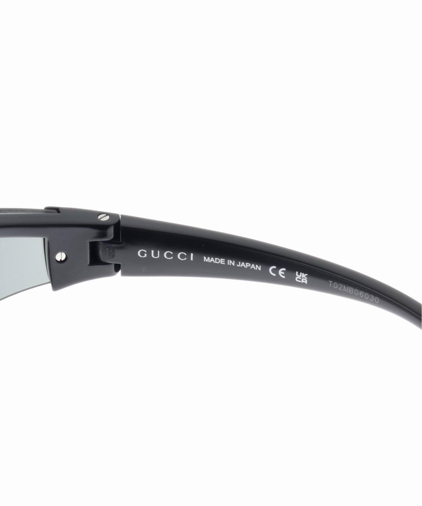 【美品】GUCCI（グッチ）サングラス　ブラック　メンズ GUCCI グッチ サングラス メンズ スクエア型 ブラック GG0287S