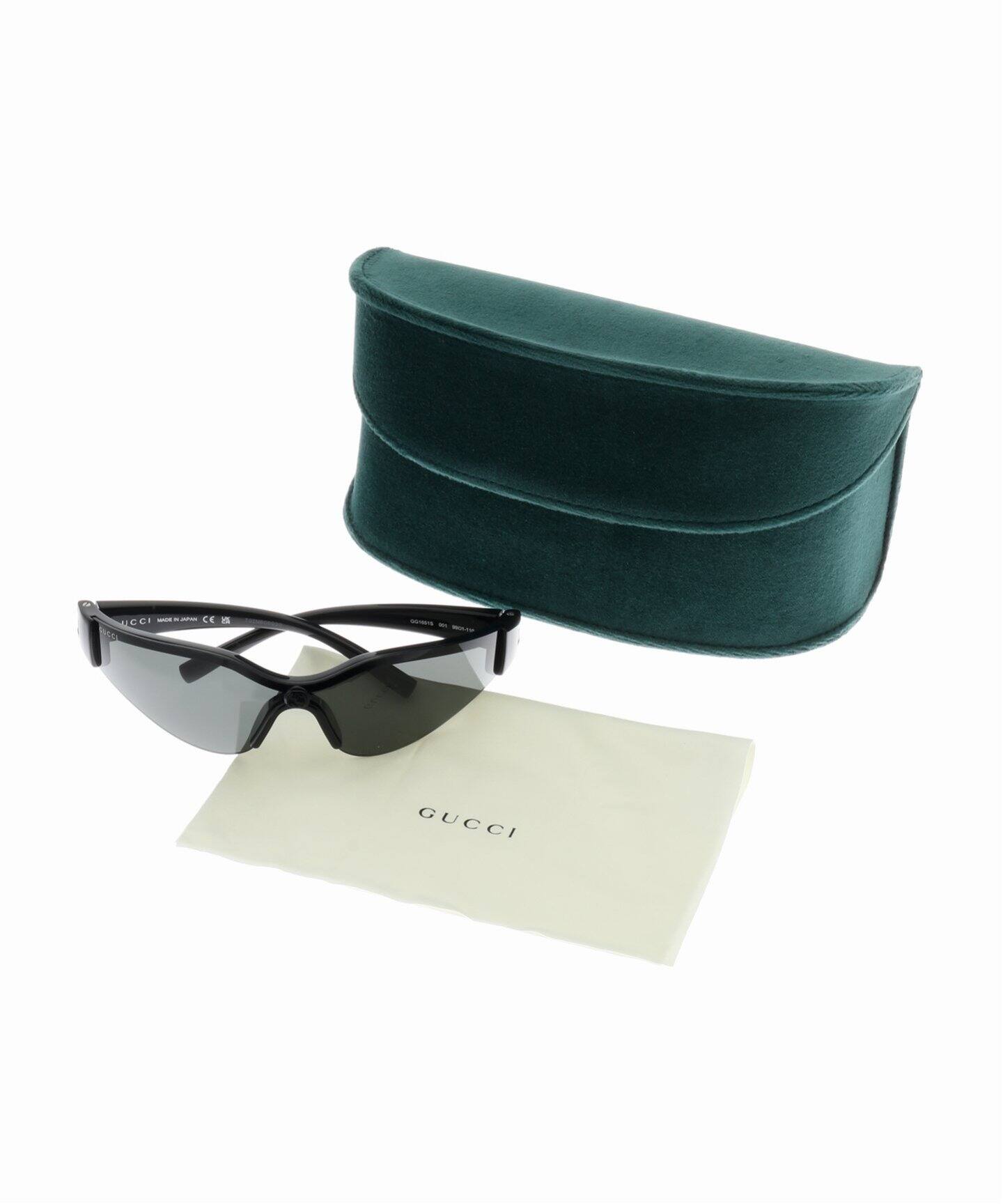 【美品】GUCCI（グッチ）サングラス　ブラック　メンズ GUCCI グッチ サングラス メンズ スクエア型 ブラック GG0287S