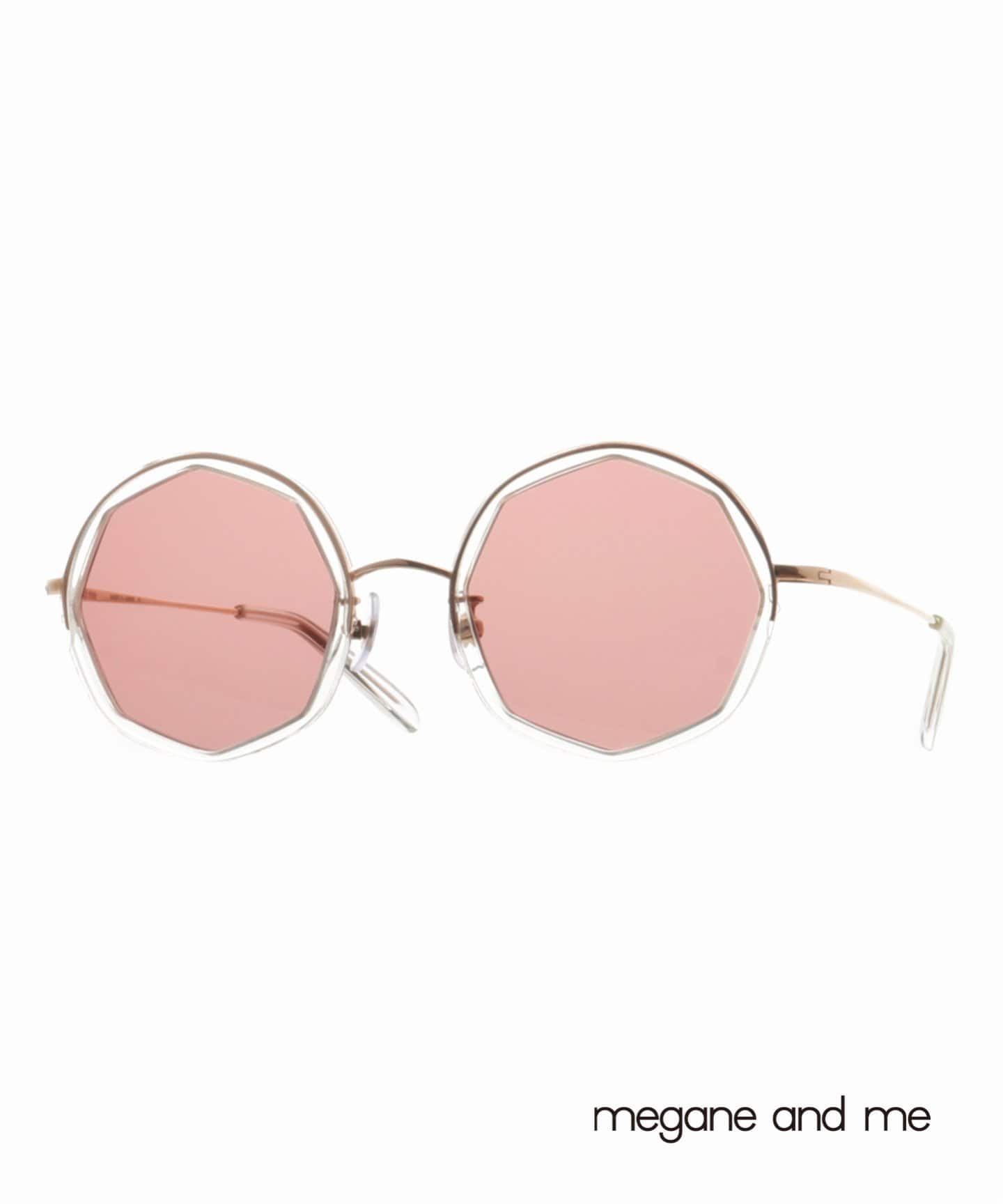 EK　megane and me サングラス EDIE PK 楽天市場】megane and me メガネアンドミー EDIE PK PINKBEIGE