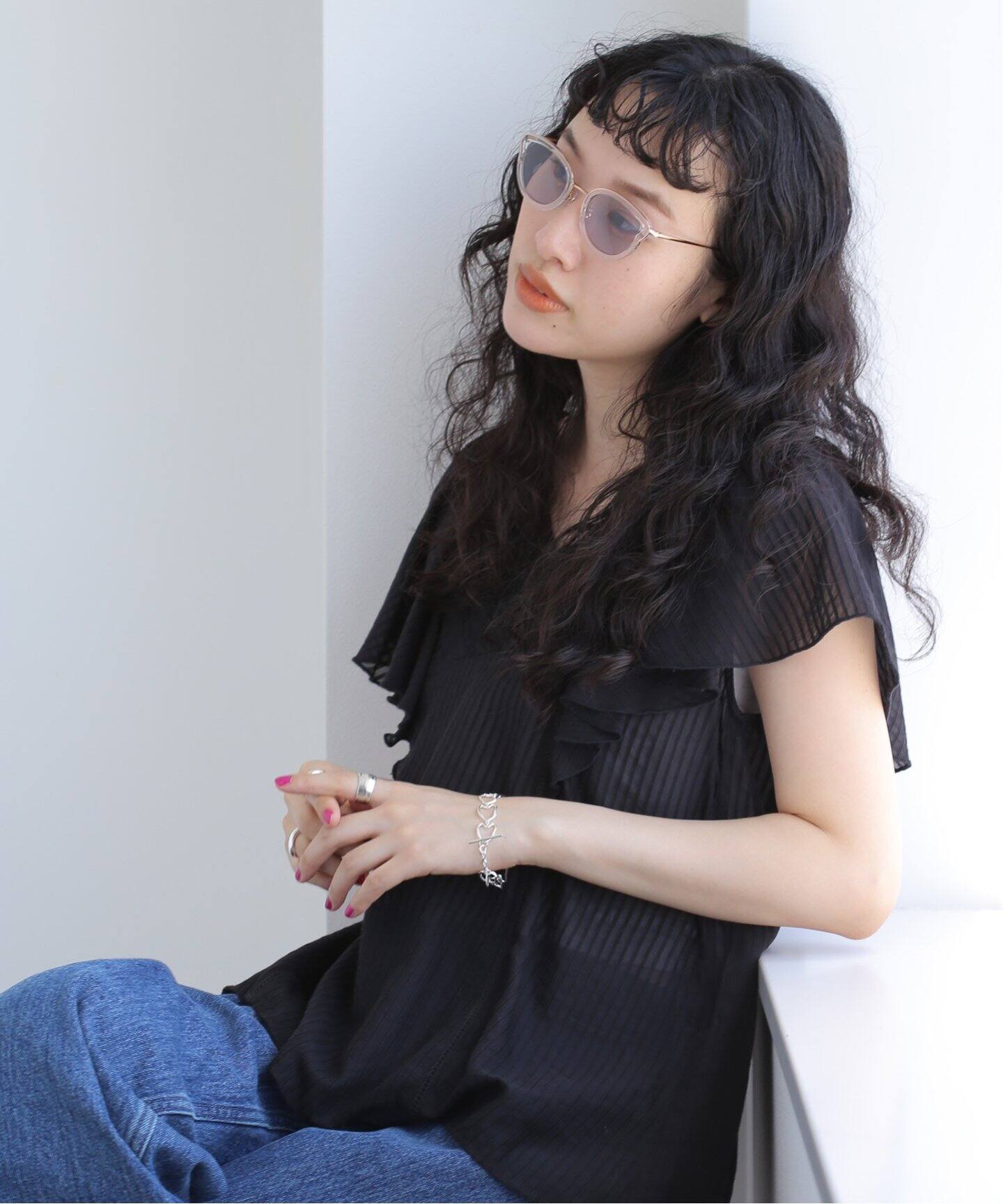 【完売品】megane and me サングラス INES CLSG megane and me/メガネアンドミー】INES CLSG Sunglasses