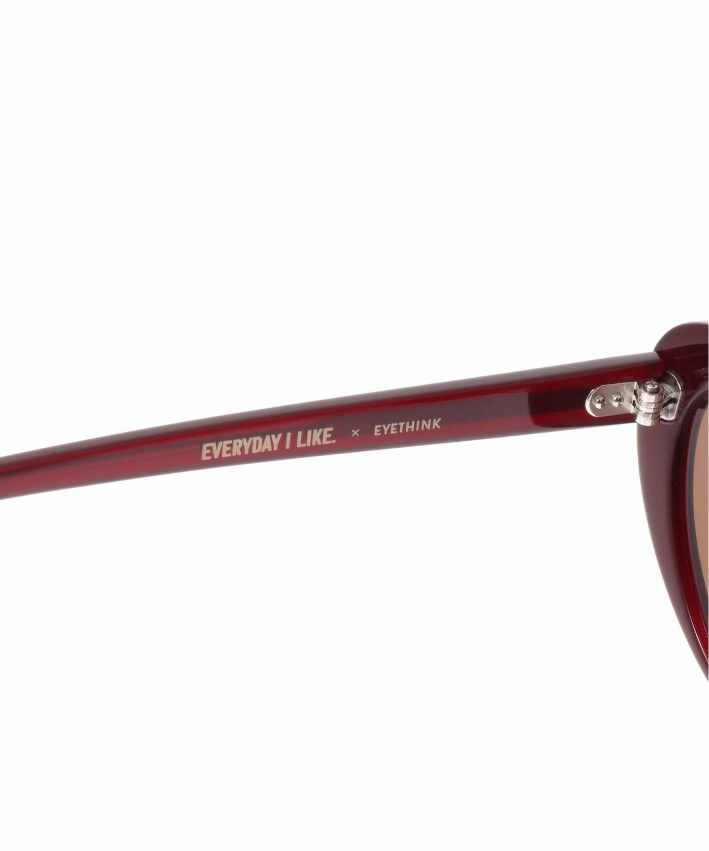新品☆EVERYDAY LIKE ×EVE THINK サングラス　ボルドー 新品☆EVERYDAY LIKE ×EVE THINK サングラスボルドー