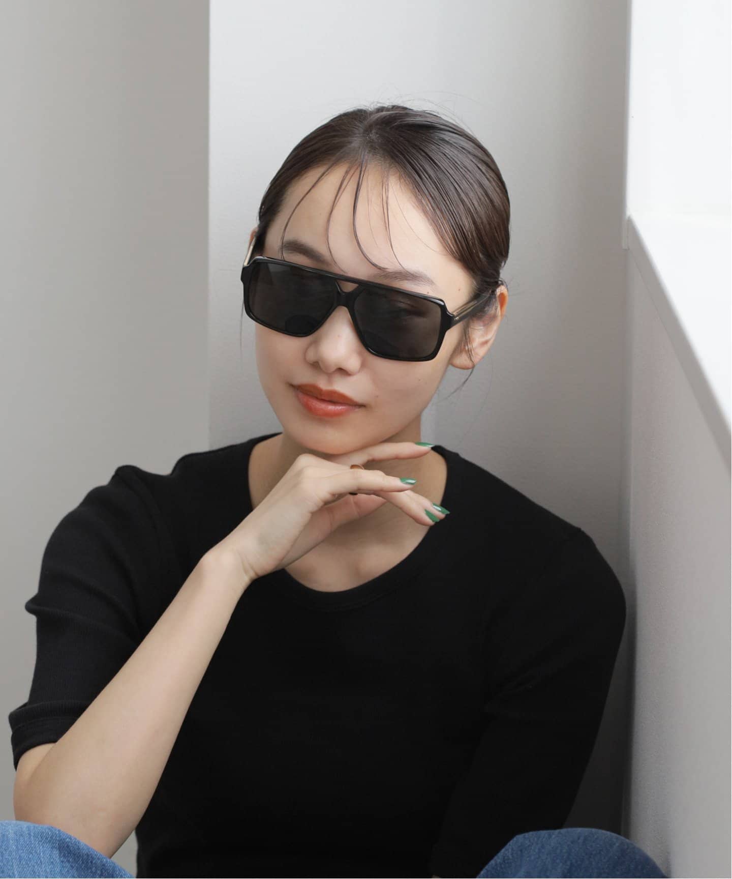 OLIVER PEOPLES ブラック サングラス OLIVER PEOPLES × THE ROW サングラス通販 AFTER MIDNIGHT col.P