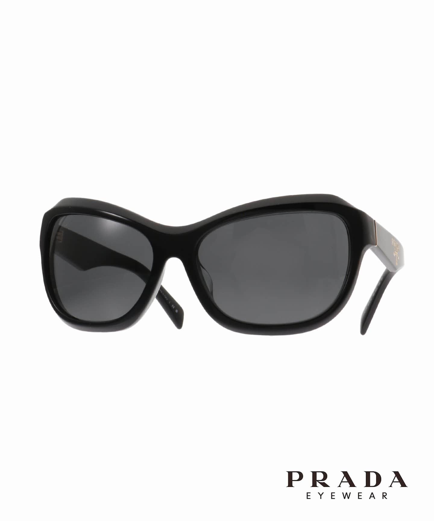 【マカノン】PRADA ラウンド型サングラス ブラック　パープル 楽天市場】PRADA プラダ サングラス 0PRA01SF 14O50B 55サイズ