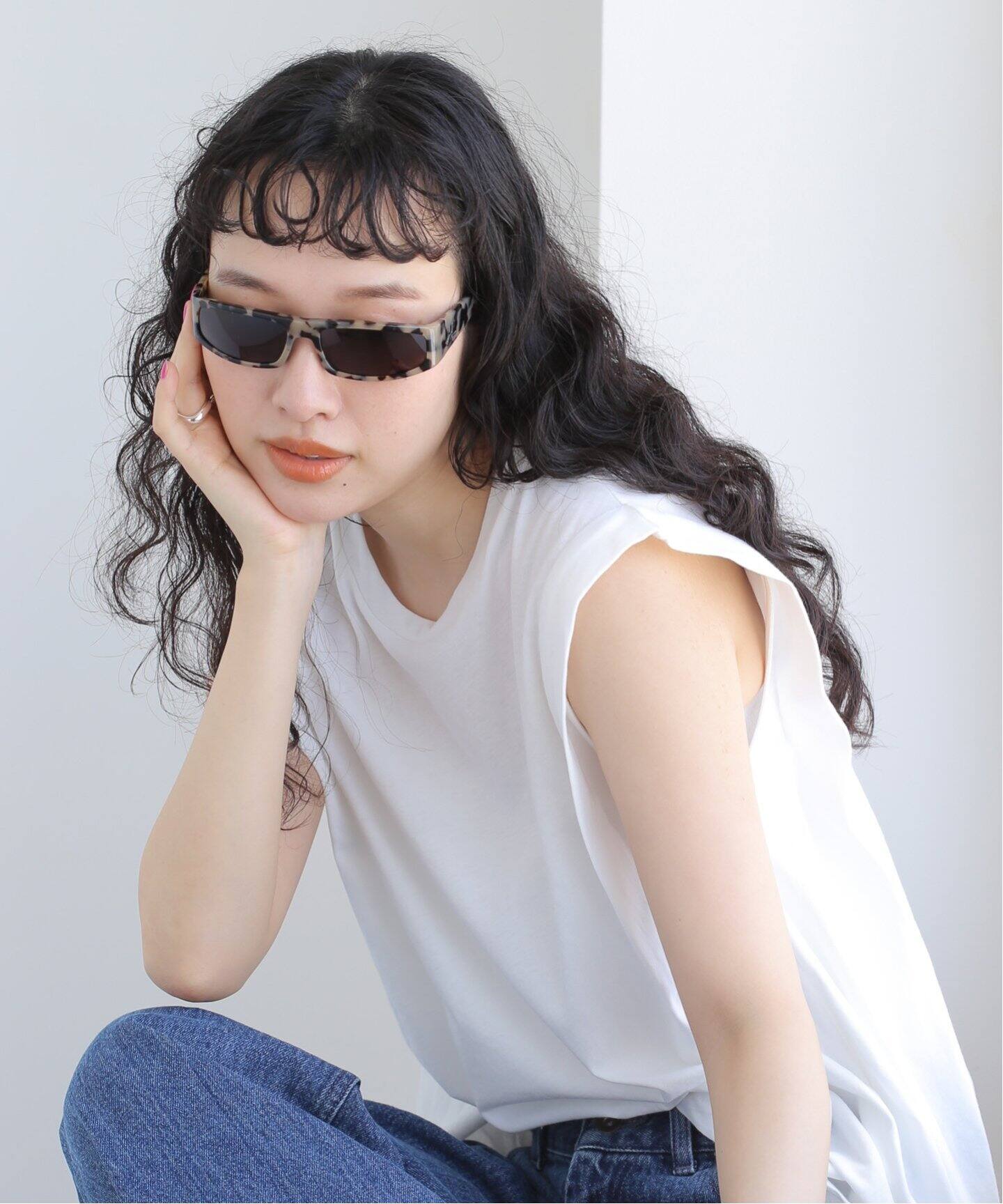 COURREGES / クレージュ】TECH SUNGLASSES HAVANA/BLACK（サングラス 