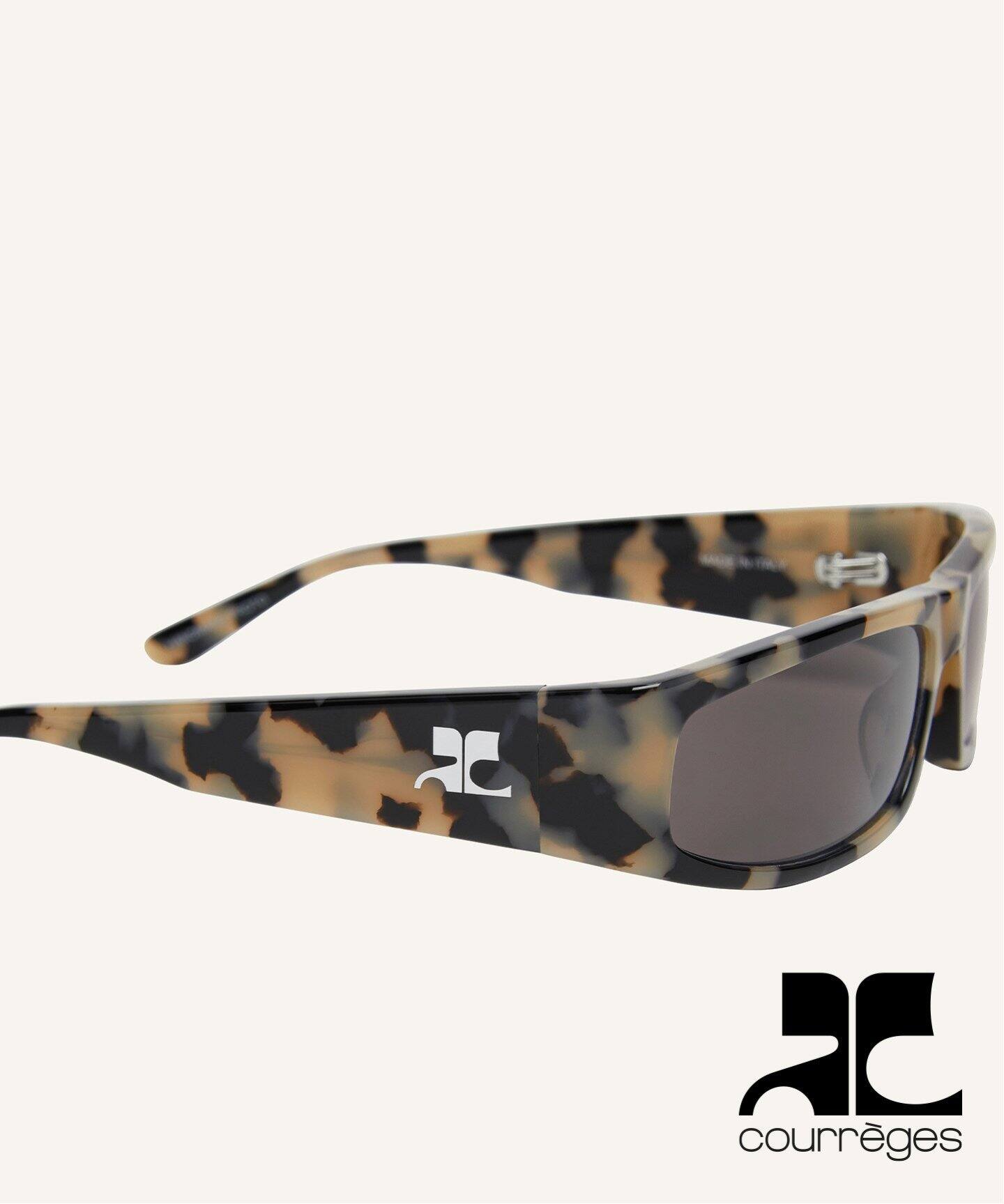 COURREGES / クレージュ】TECH SUNGLASSES HAVANA/BLACK（サングラス 