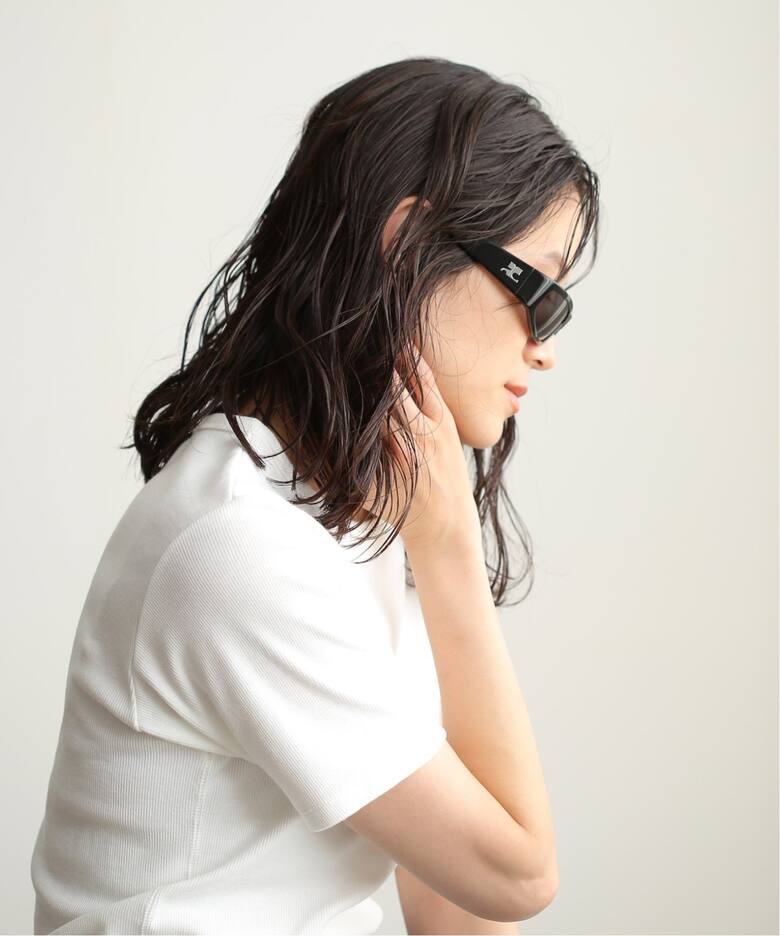 COURREGES TECH SUNGLASSES black / VESALU001AC0006（サングラス 