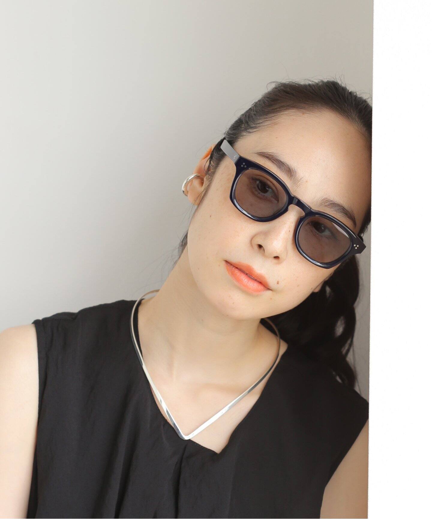 BLANC../ブラン】別注 BE011 NAVY ex Sunglasses（サングラス  