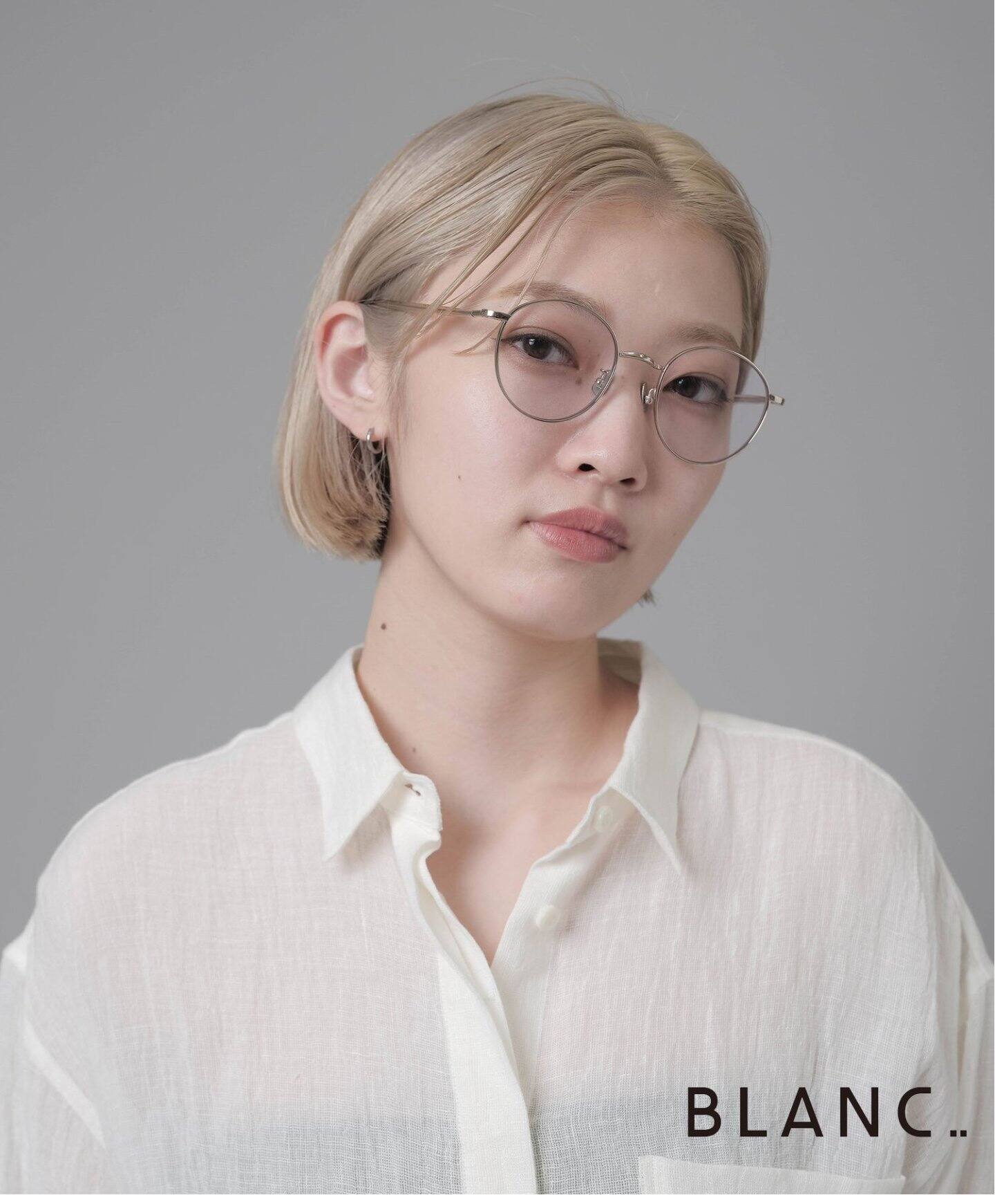BLANC../ブラン】別注 B0016-PC WHT GOLD - CHAMPAGNE ex（サングラス 