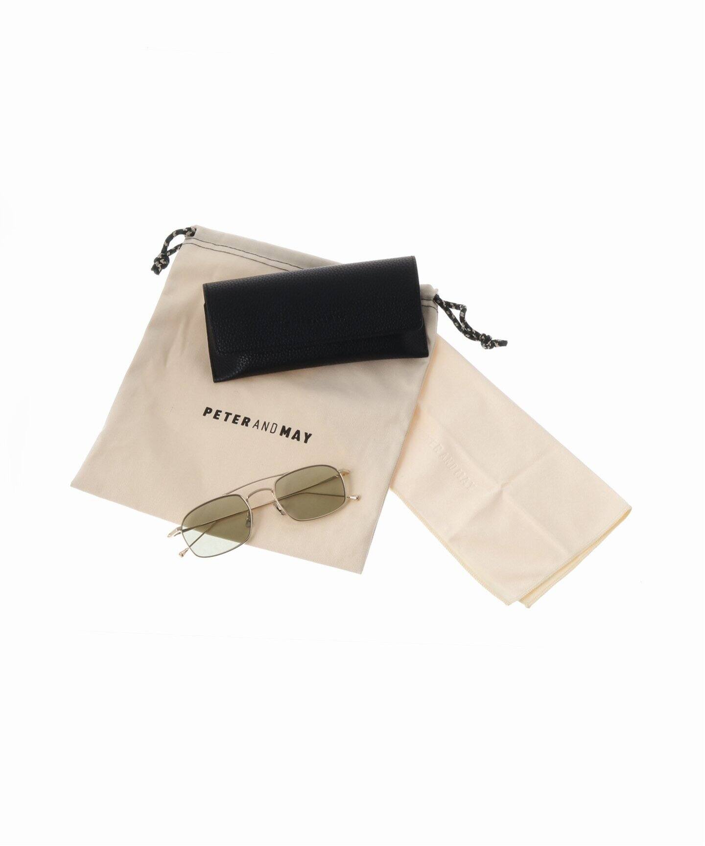 PETER AND MAY】MINI MACHINE GOLD GRAPHITE GREEN Sunglasses  