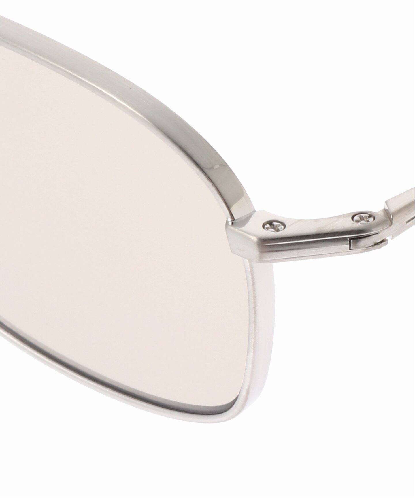 PETER AND MAY】MINI MACHINE BRUSHED SILVER LIGHT BRO Sunglasses 
