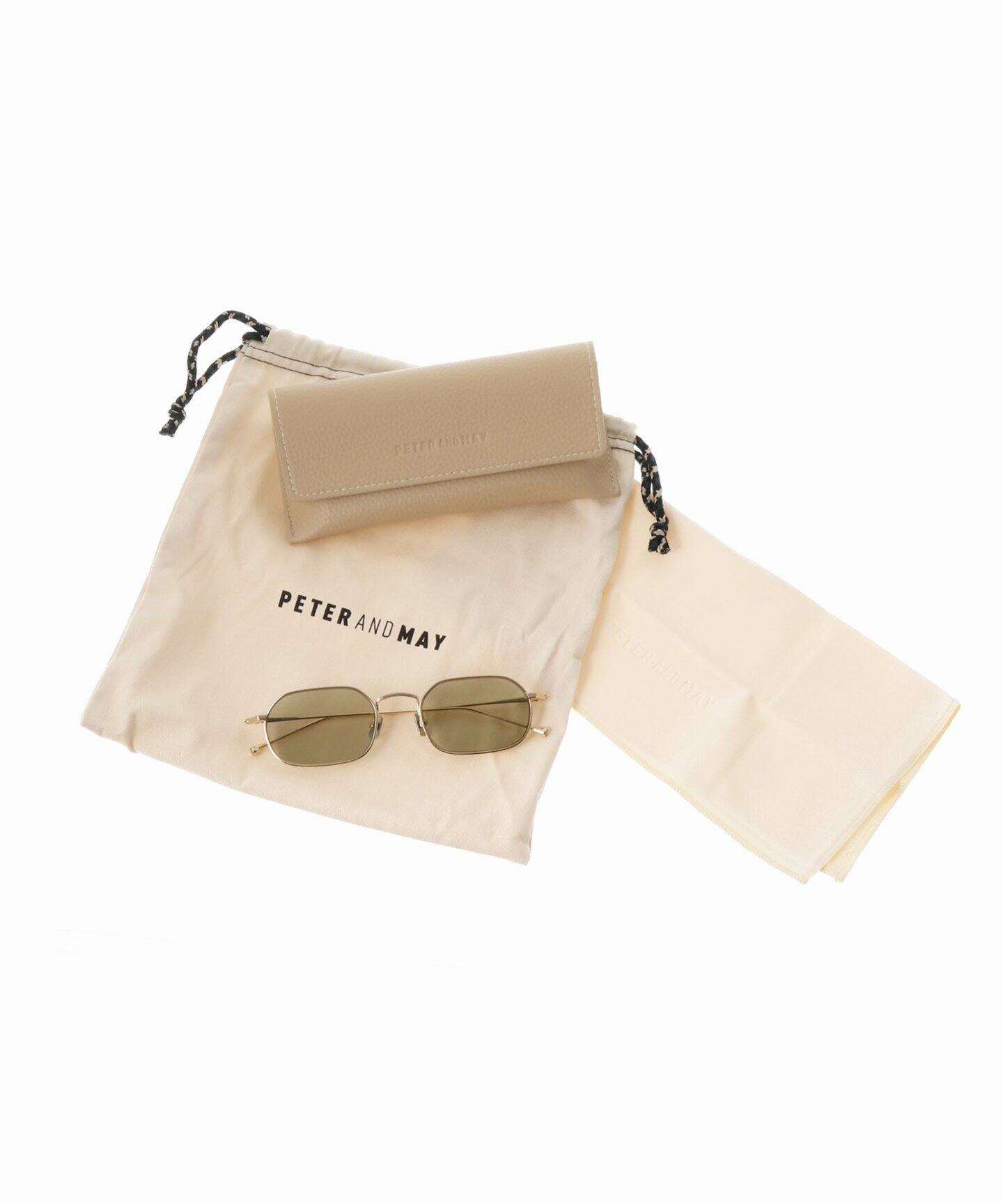 週末限定SALE！フミカウチダ　サングラス　ゴールド PETER AND MAY】AKIRA GOLD GRAPHITE GREEN Sunglasses