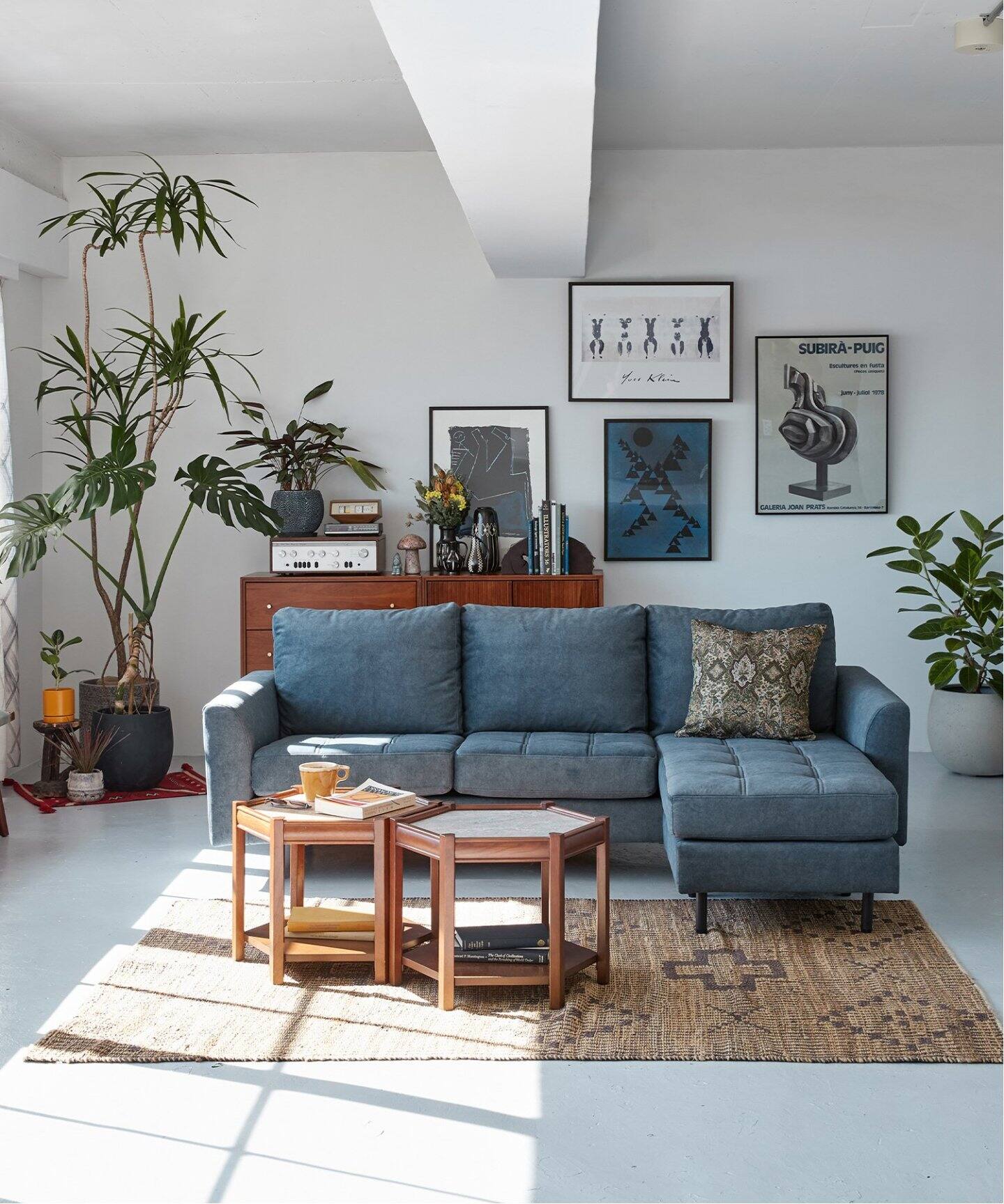大型商品》PSF COUCH SOFA BLUE GREY ピーエスエフ カウチ ソファ 