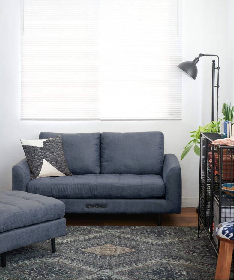 大型商品》PSF SOFA 2SEATER BLUE GRAY ピーエスエフソファ（ソファ 