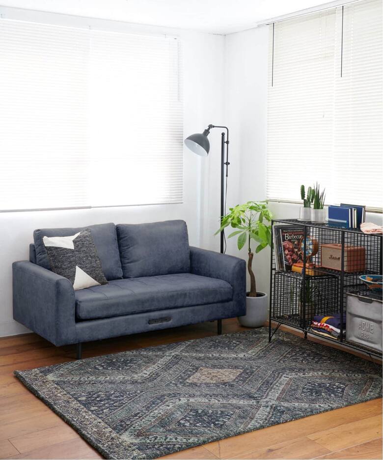 大型商品》PSF SOFA 2SEATER BLUE GRAY ピーエスエフソファ（ソファ 