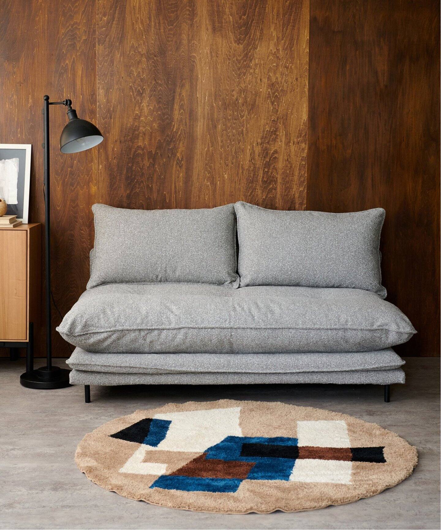 大型商品》PORTO SOFA Boucle-GRG24 ポルトソファ グレージュ（ソファ