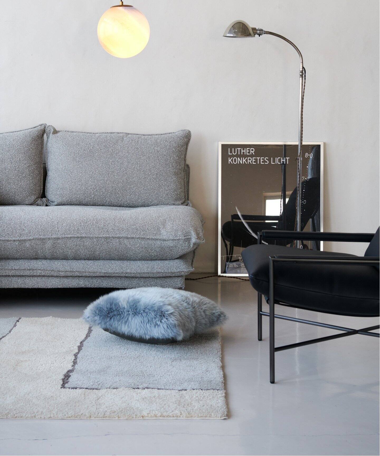大型商品》PORTO SOFA Boucle-GRG24 ポルトソファ グレージュ（ソファ 