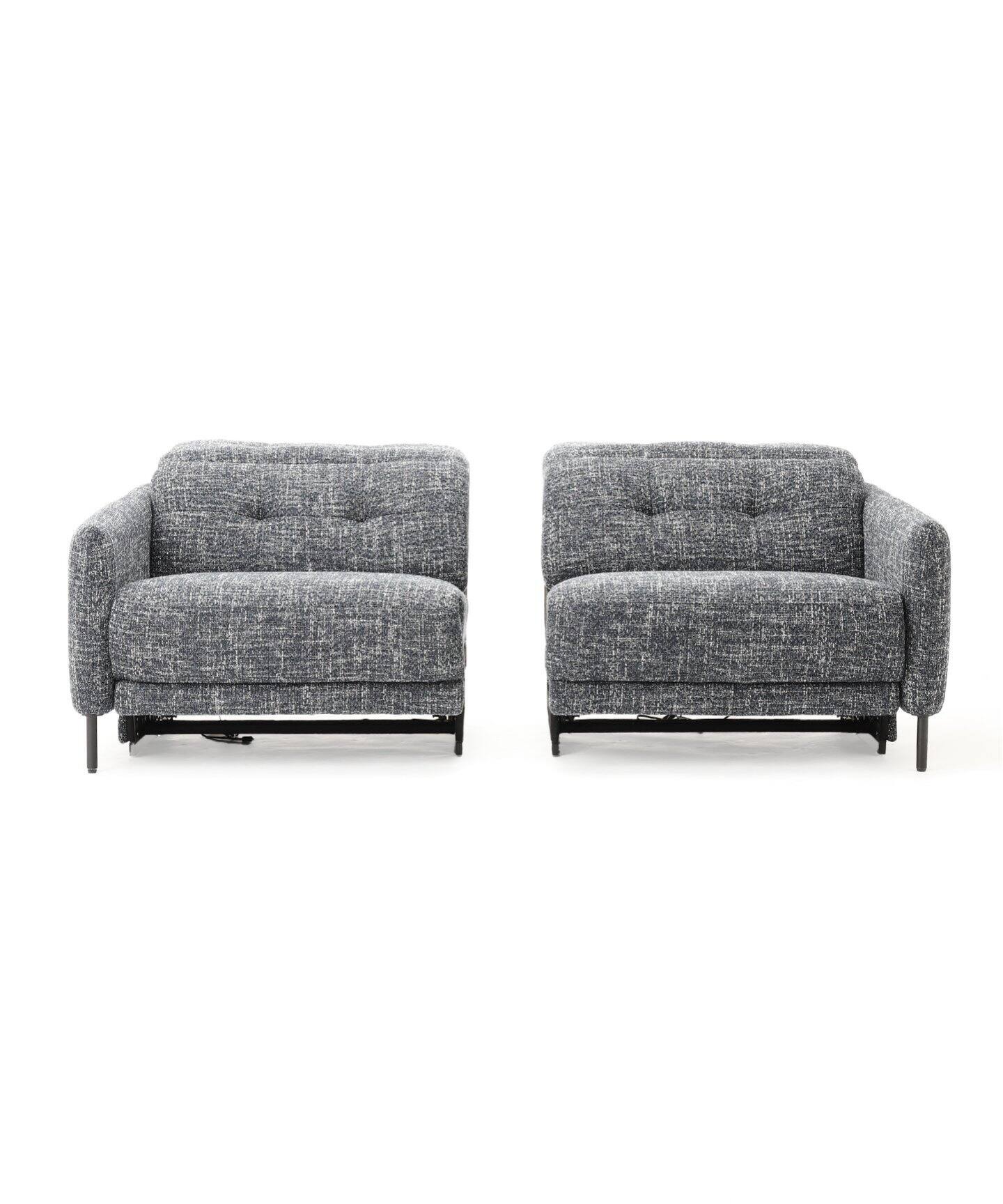 大型商品》SHEFFIELD RECLINING SOFA navy シェフィールド 電動