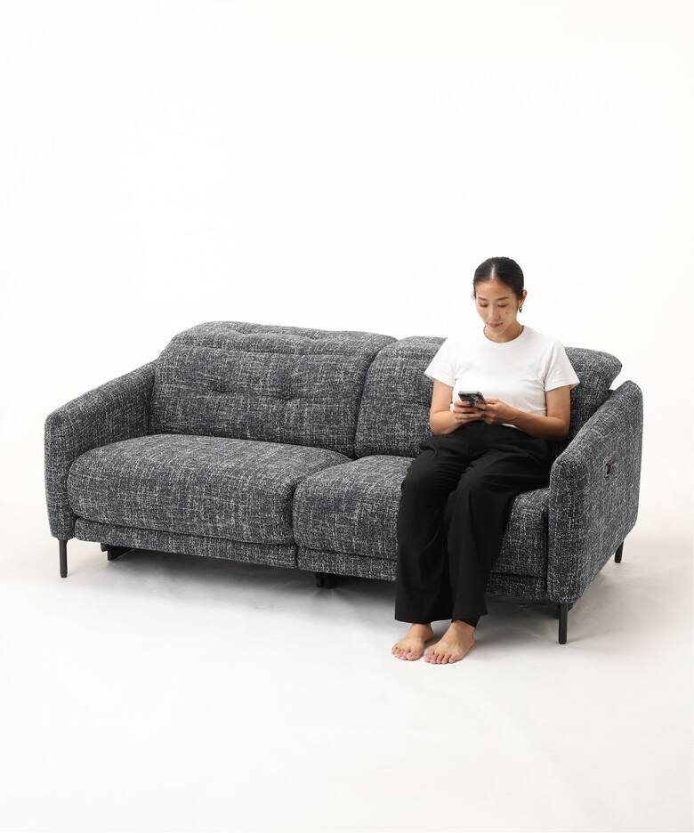 大型商品》SHEFFIELD RECLINING SOFA navy シェフィールド 電動 ソファ 