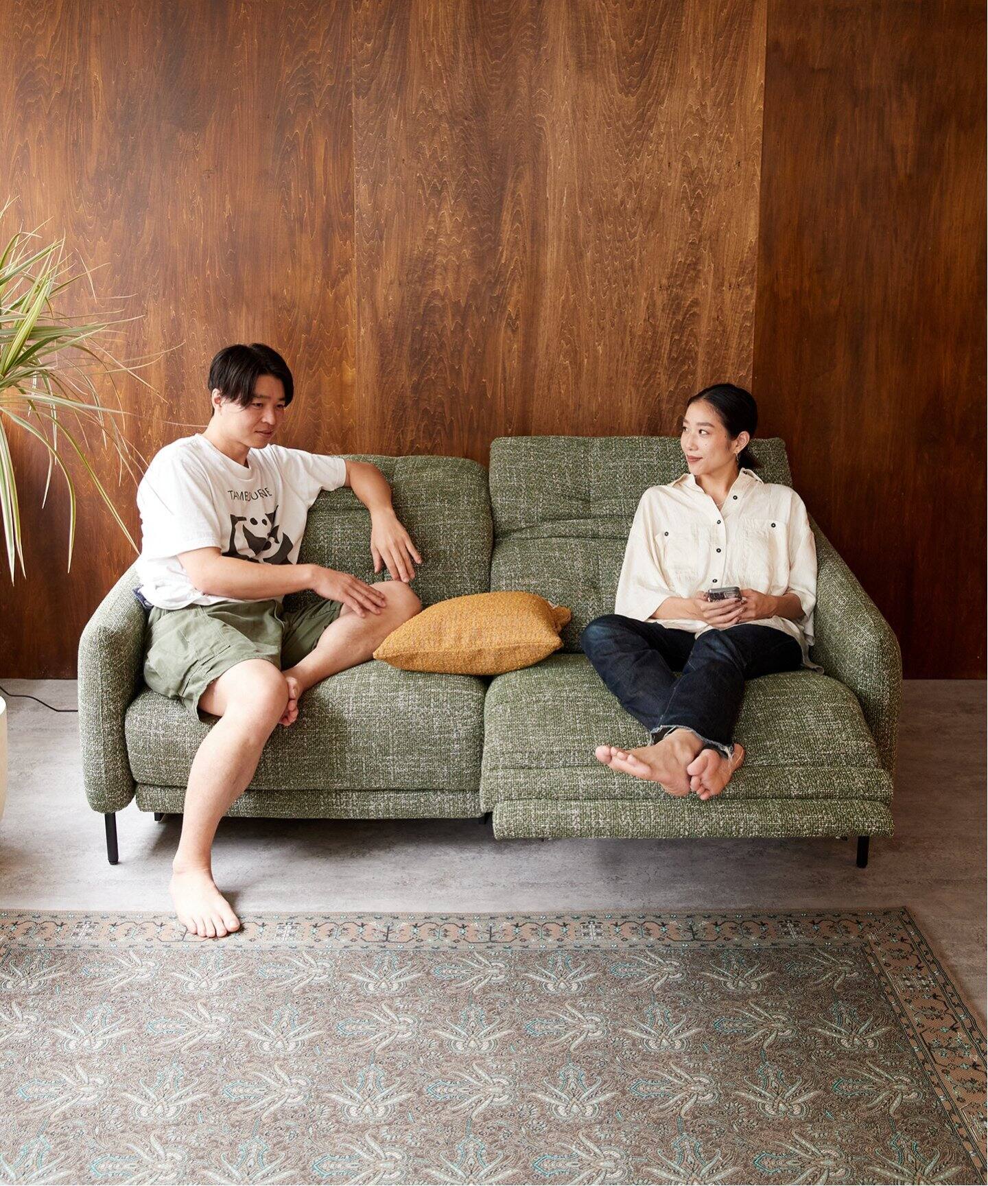 大型商品》SHEFFIELD RECLINING SOFA green シェフィールド 電動 