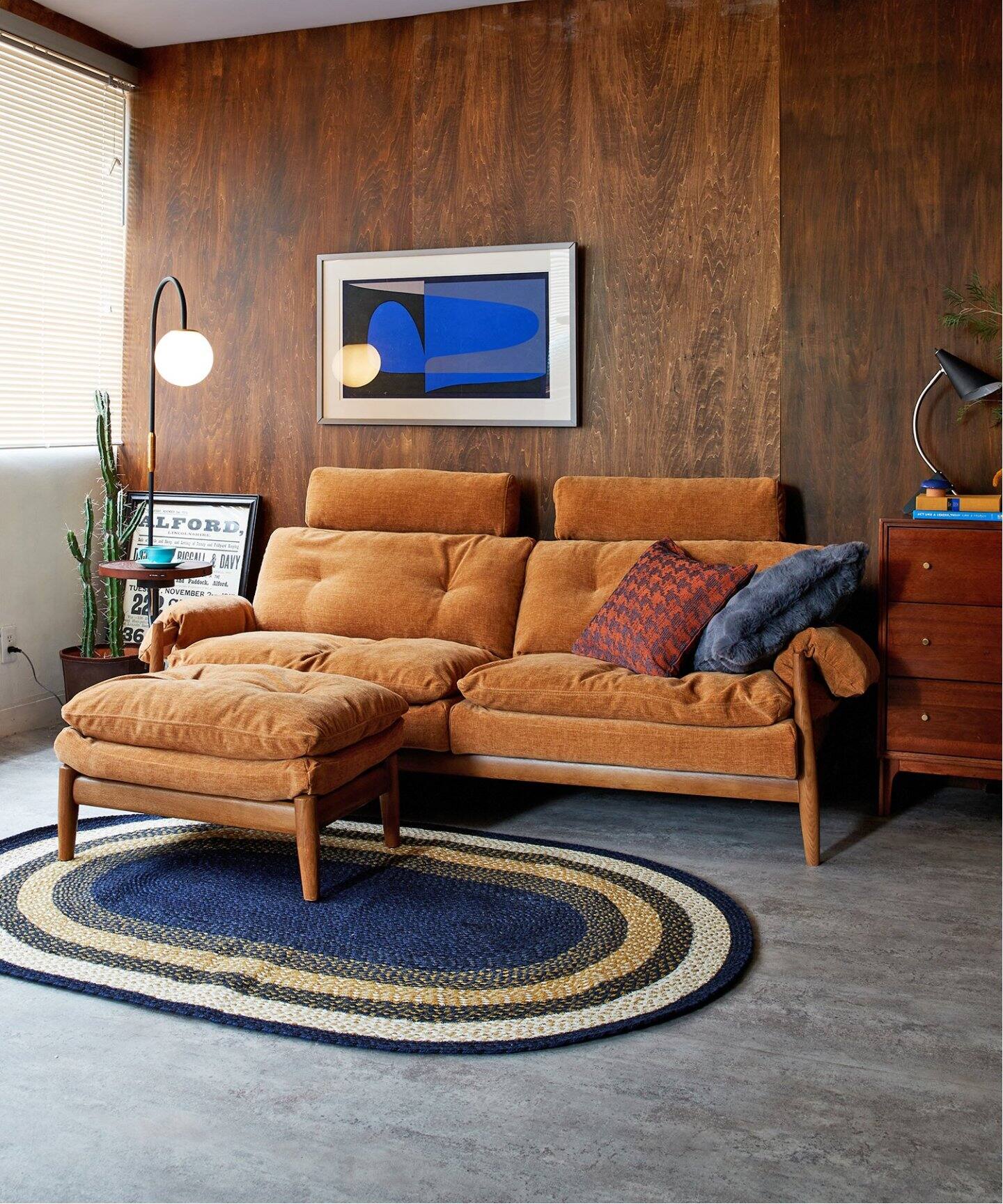 大型商品》MADEIRA SOFA (NTR/MT) マデイラソファ マスタード（ソファ