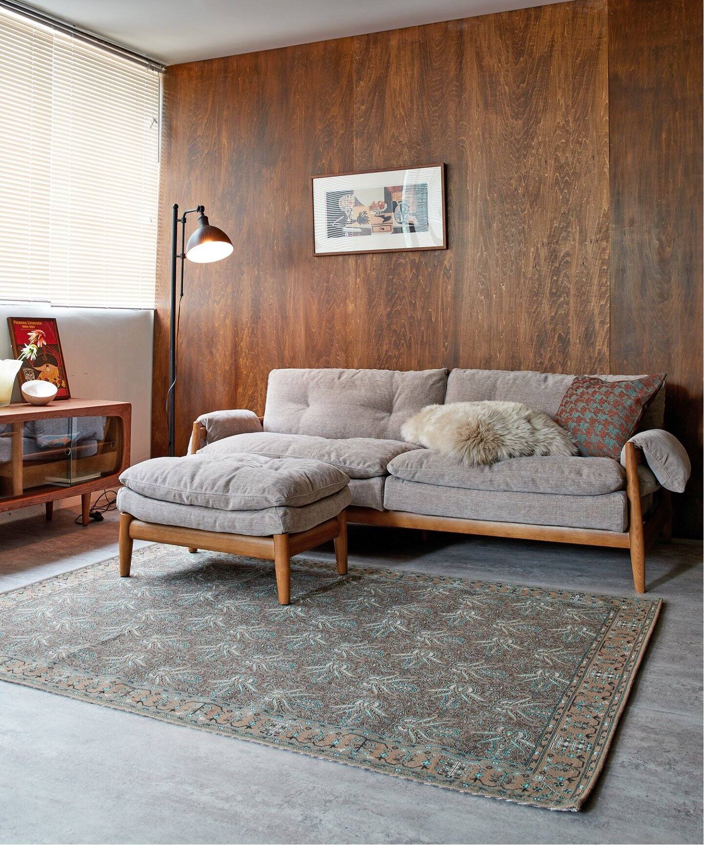 MADEIRA OTTOMAN (NTR/GRY) マデイラ オットマン グレー（ソファ