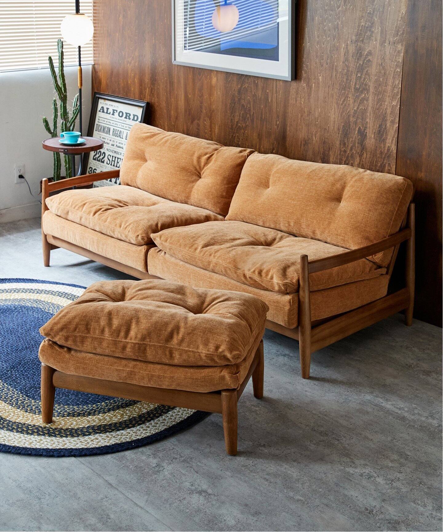 予約》MADEIRA OTTOMAN (NTR/MT) マデイラ オットマン マスタード 