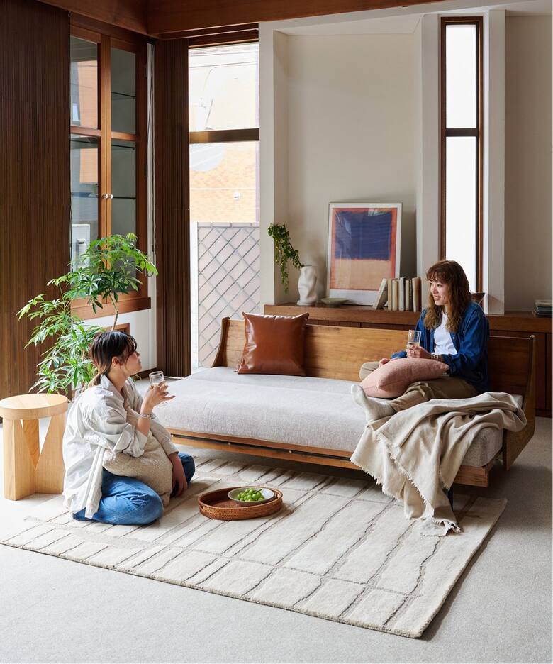 大型商品》HABITAT SOFA BED 200cm BEIGE ハビタソファ ベット（ソファ 