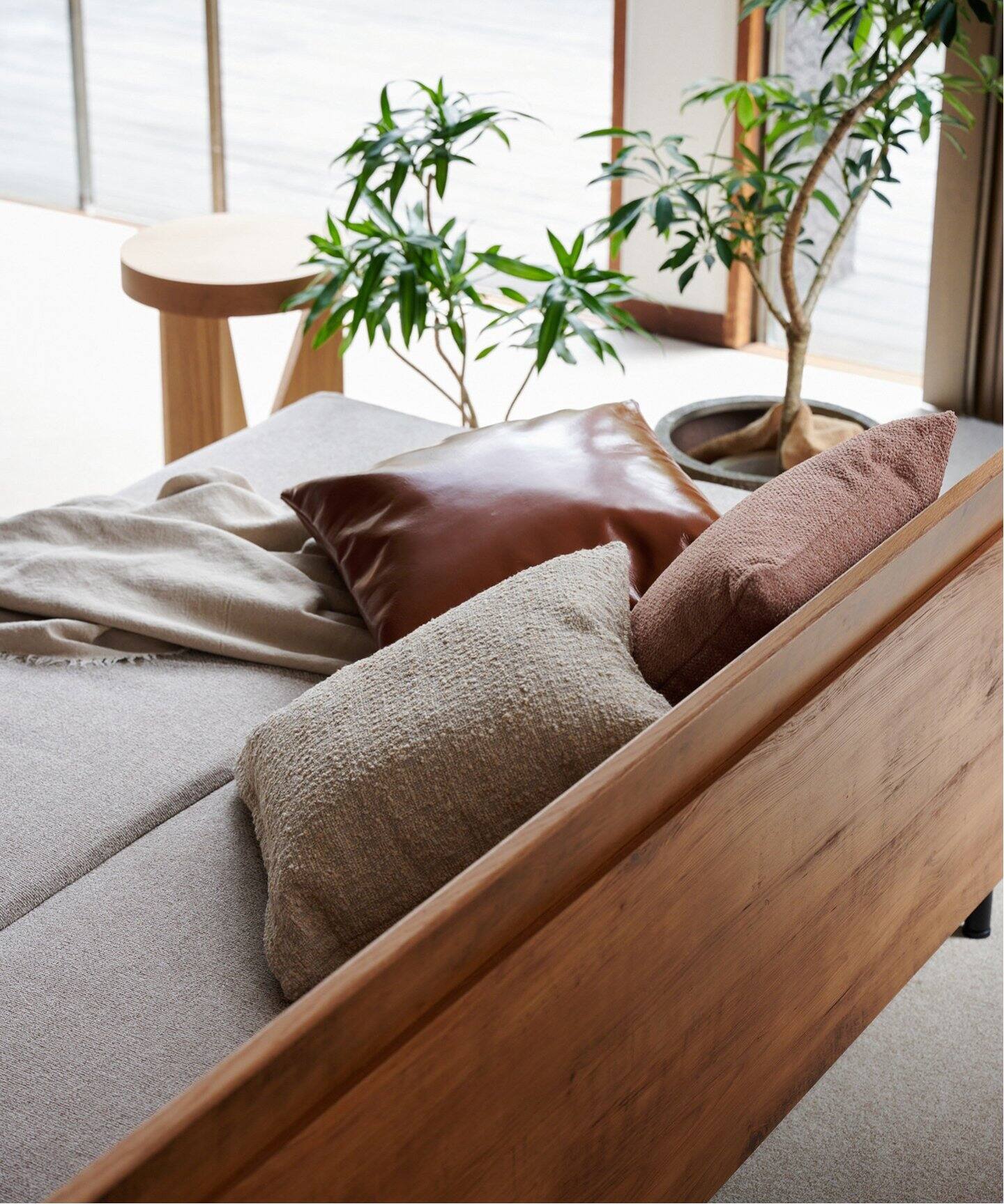 予約》《大型商品》HABITAT SOFA BED 200cm BEIGE ハビタソファ ベット