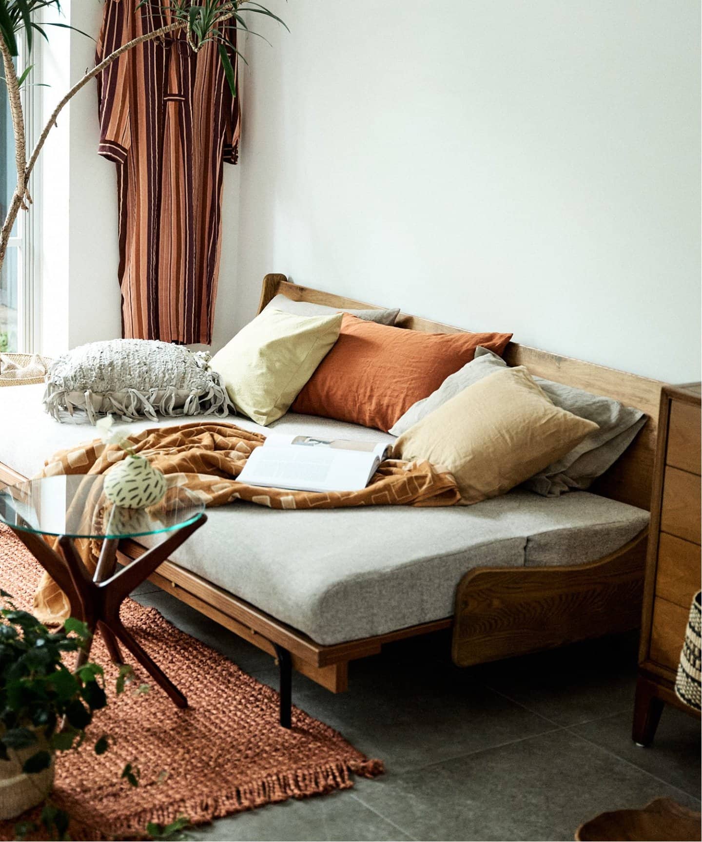 大型商品》HABITAT SOFA BED 200cm BEIGE ハビタソファ ベット