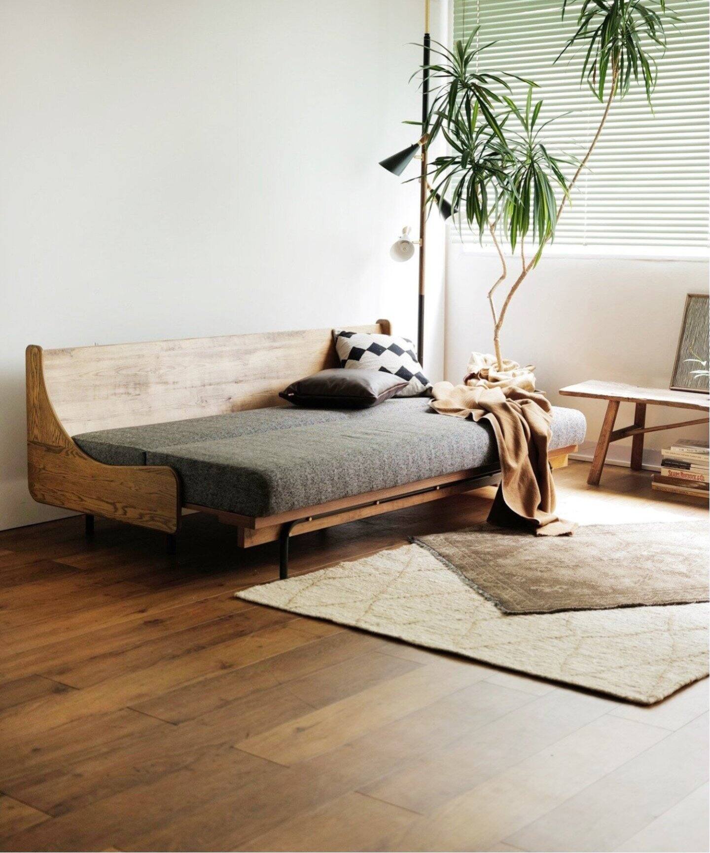 予約》《大型商品》HABITAT SOFA BED 200cm GRAY ハビタソファ ベット