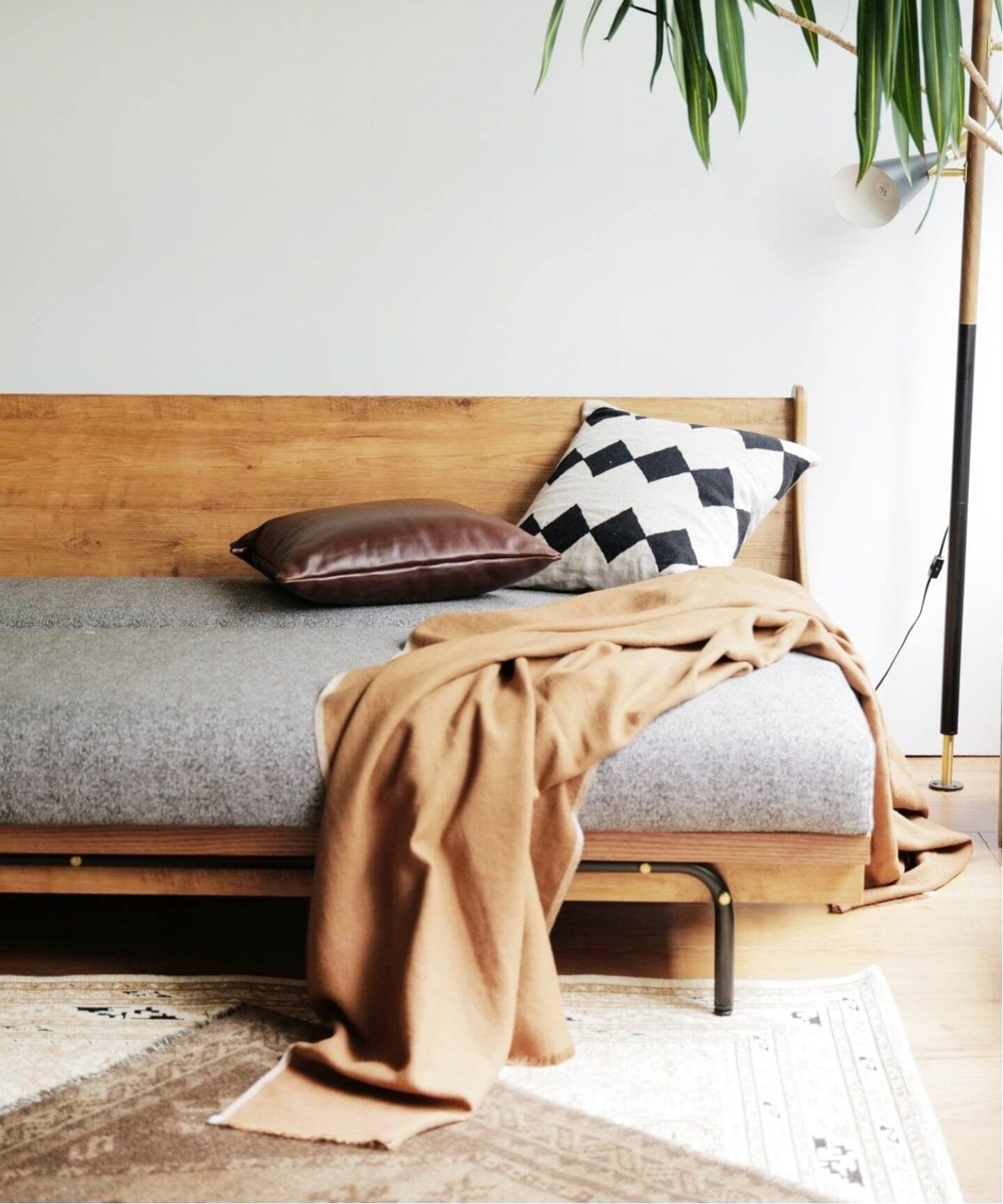 予約》《大型商品》HABITAT SOFA BED 200cm GRAY ハビタソファ ベット