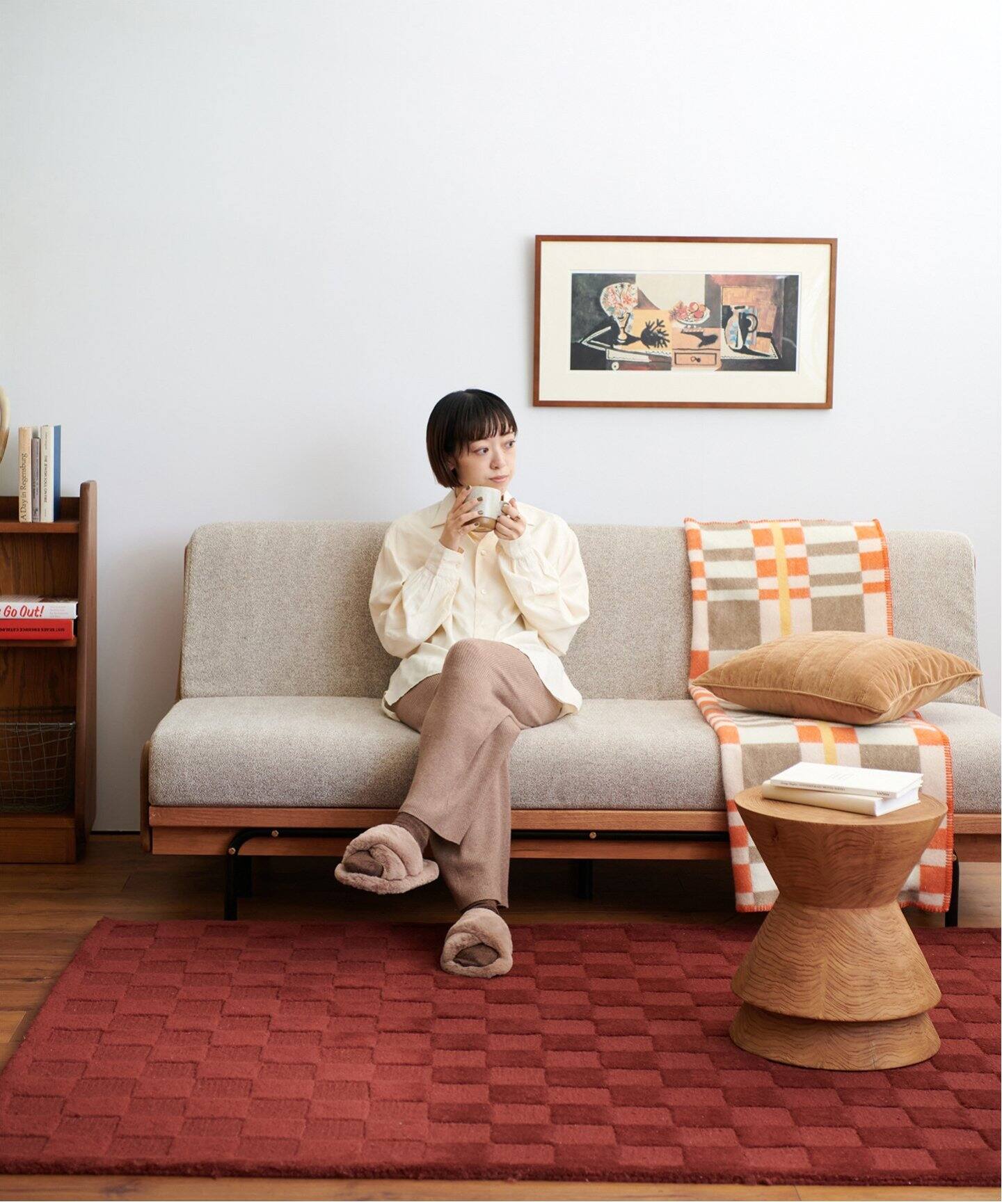 大型商品》HABITAT SOFA BED 180cm BEIGE ハビタソファ ベット