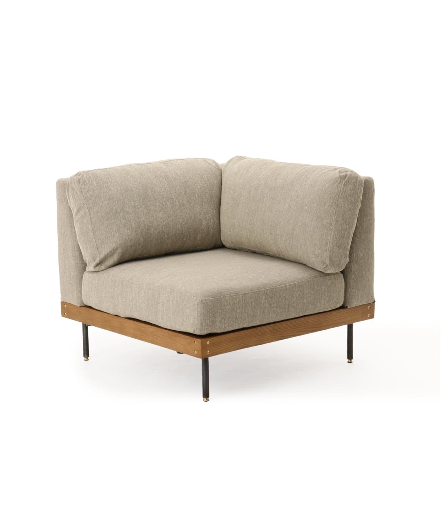 大型商品》LILLE CORNER SOFA BE リル コーナー ソファ ベージュ