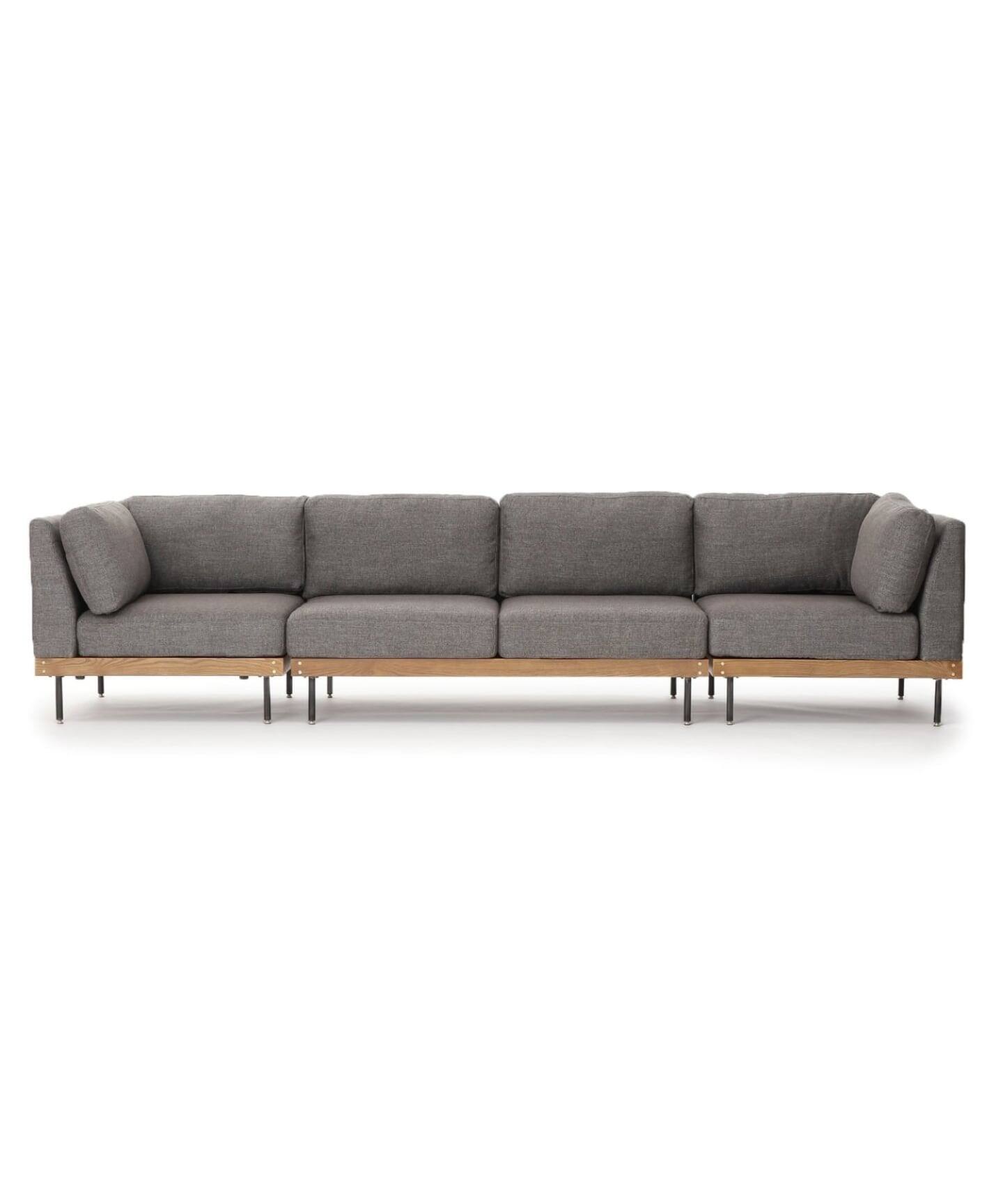 大型商品》LILLE CORNER SOFA リル コーナー ソファ グレー 2ND