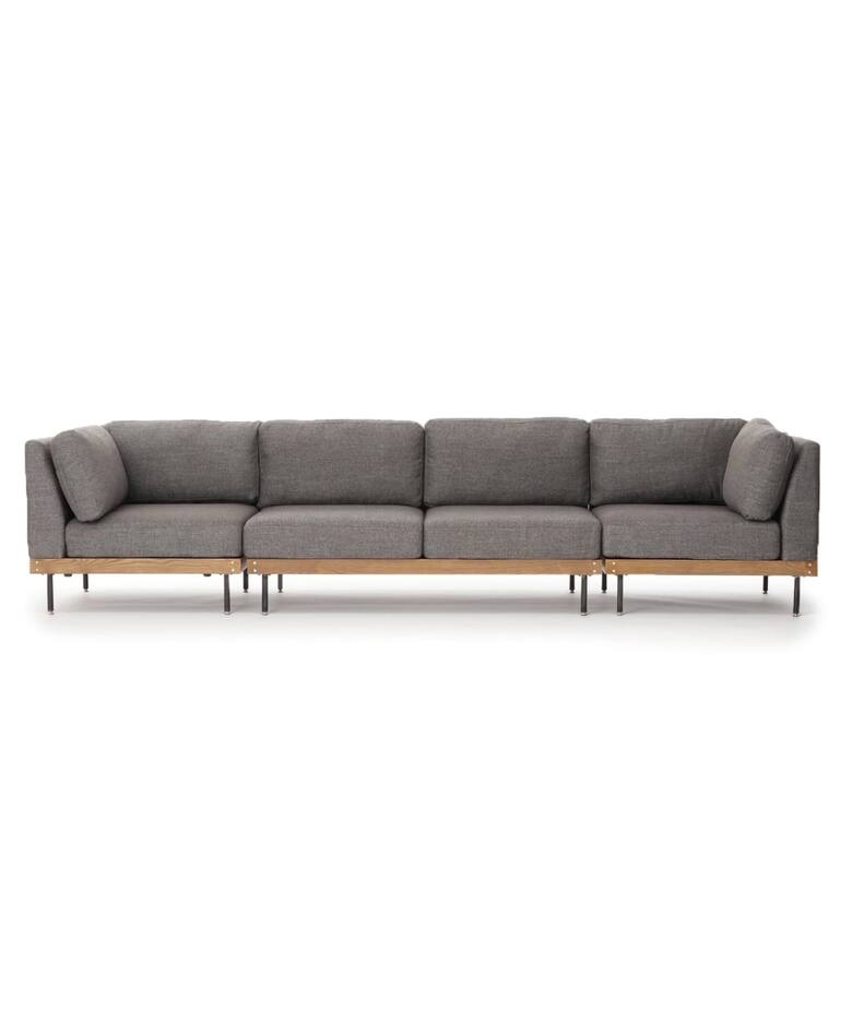 大型商品》LILLE CORNER SOFA リル コーナー ソファ グレー 2ND 