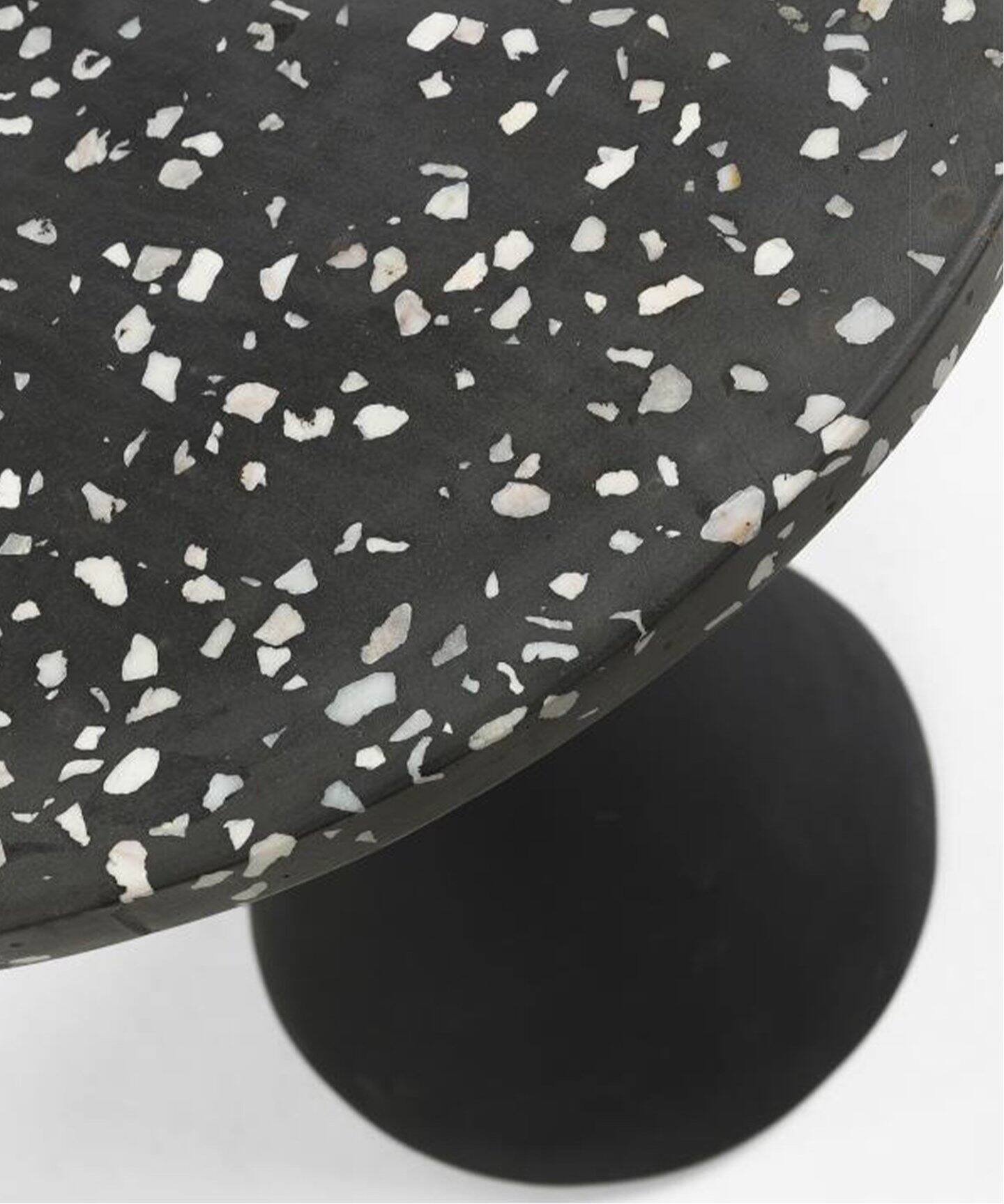 中型商品》【LaForma/ラフォーマ】MELANO terrazzo black W40 サイド