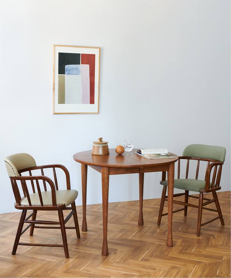 大型商品》AROS ROUND TABLE brown アロス ラウンド テーブル ブラウン 