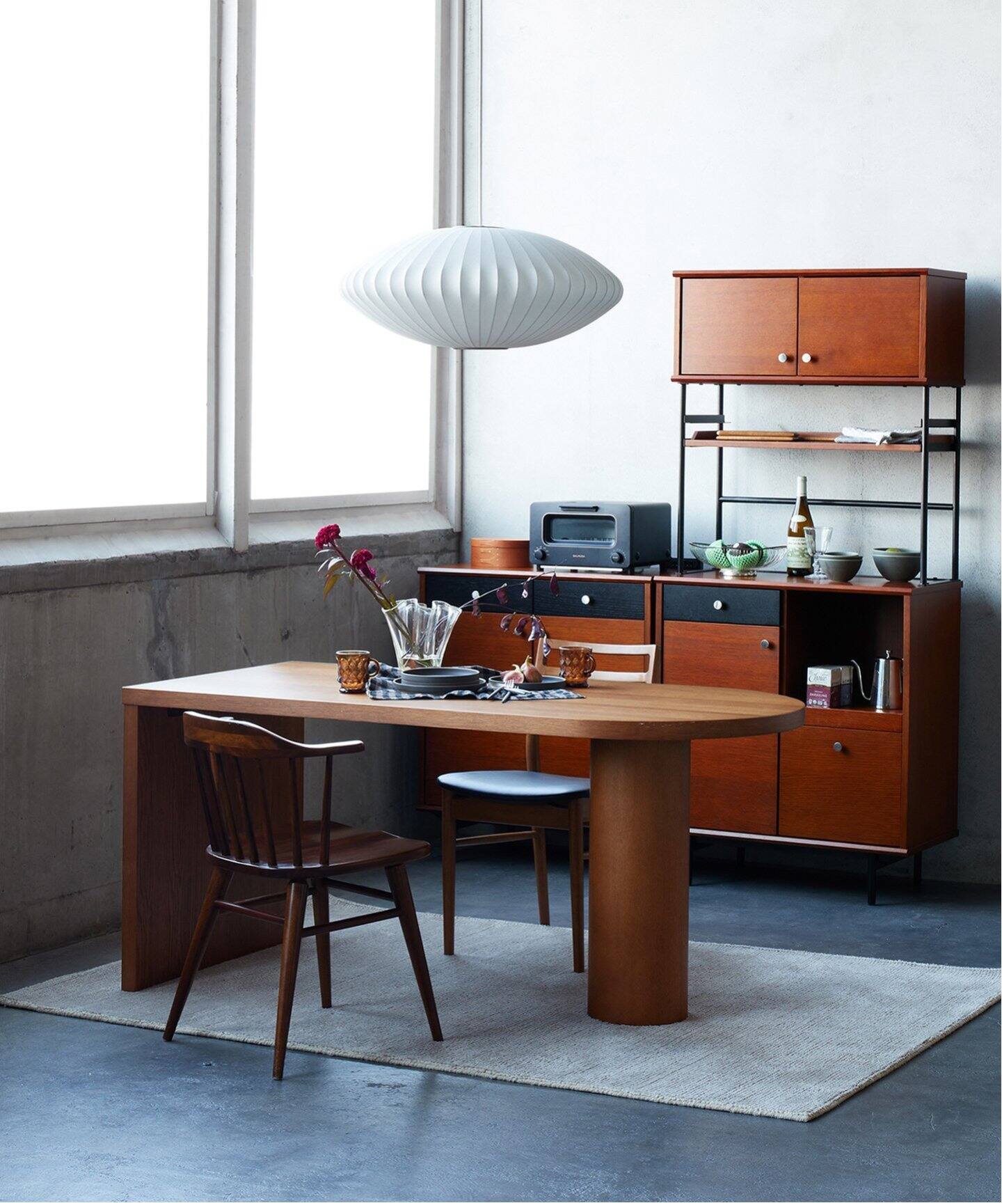 美品  大型商品》PORTO DINING ダイニングテーブル ポルト brown TABLE ダイニングテーブル