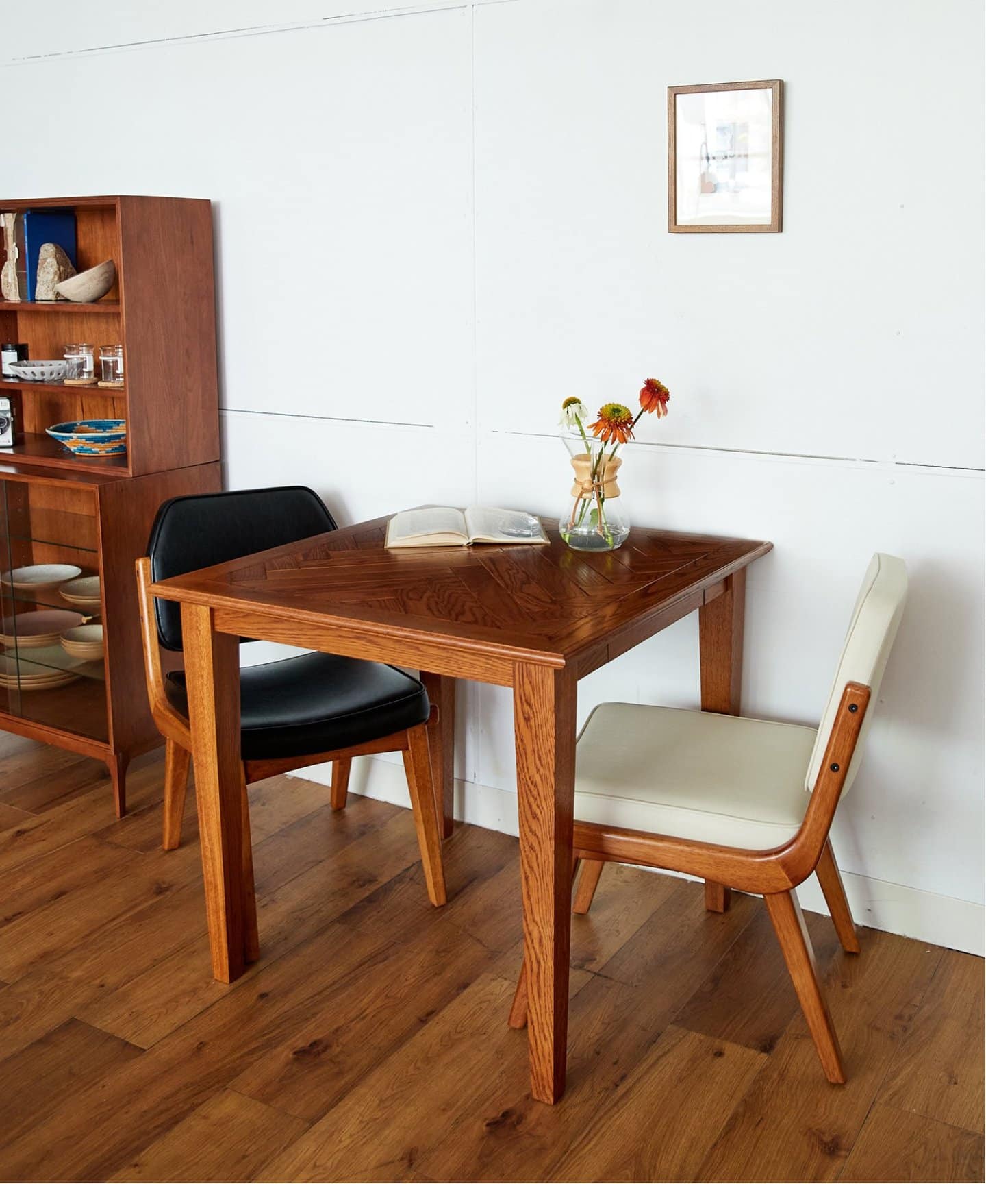 大型商品》WARNER DINING TABLE-S herringbone ワーナーダイニング