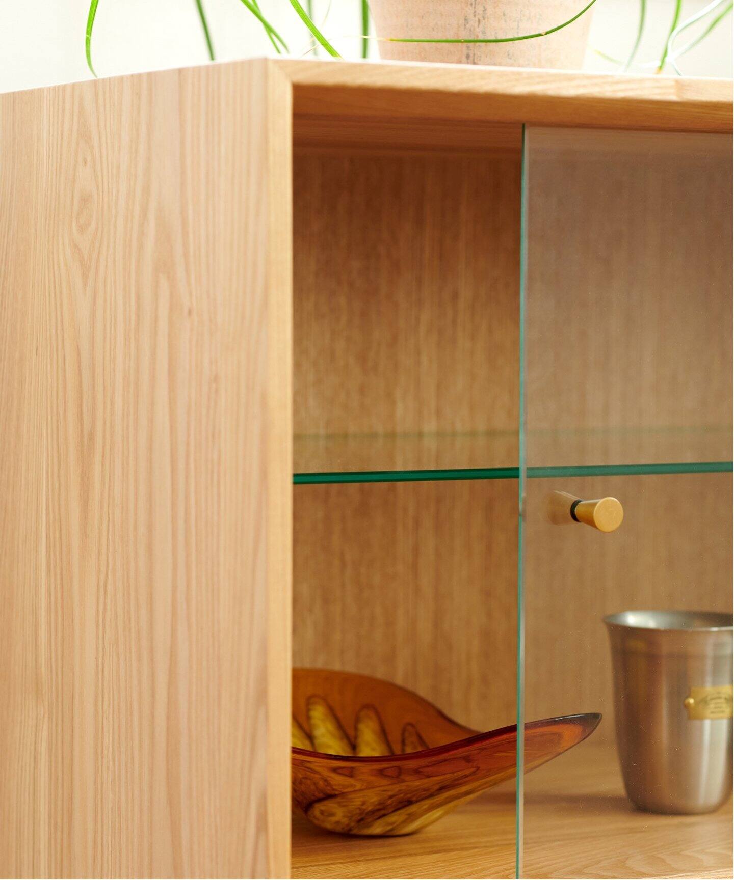 大型商品》PORTO STACKING GLASS SHELF ポルト ガラス シェルフ（収納