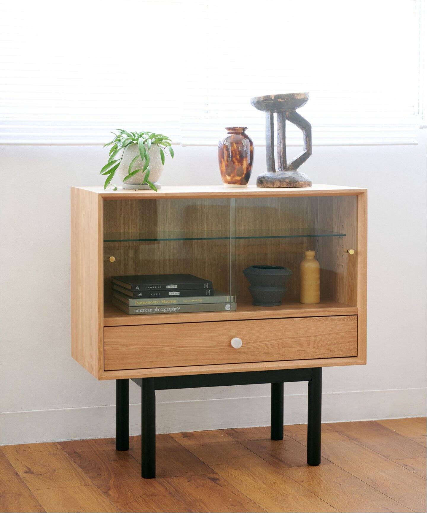 大型商品》PORTO STACKING GLASS SHELF ポルト ガラス シェルフ（収納