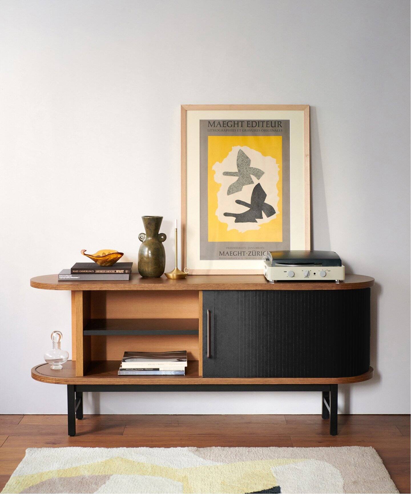 予約》《大型商品》ANOR SIDE BOARD black アノール サイド