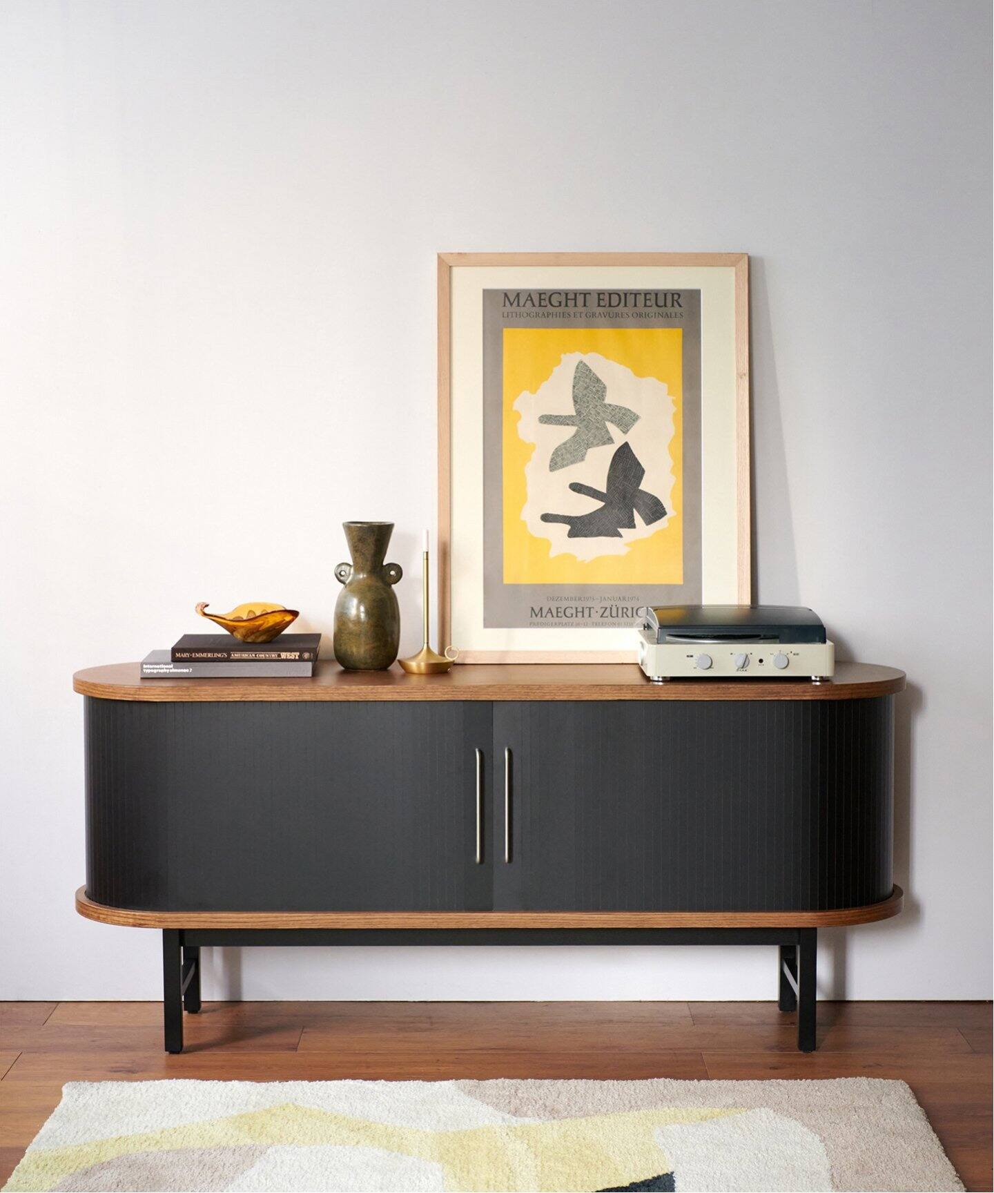 予約》《大型商品》ANOR SIDE BOARD black アノール サイド