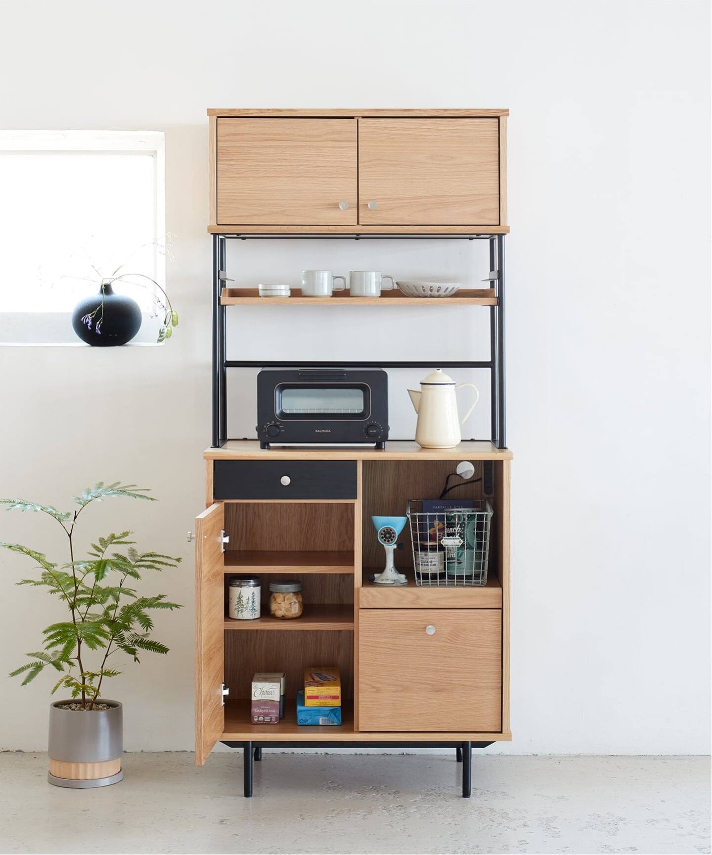 大型商品》HABITAT KITCHEN BOARD-S (NT) ハビタキッチンボードS（収納