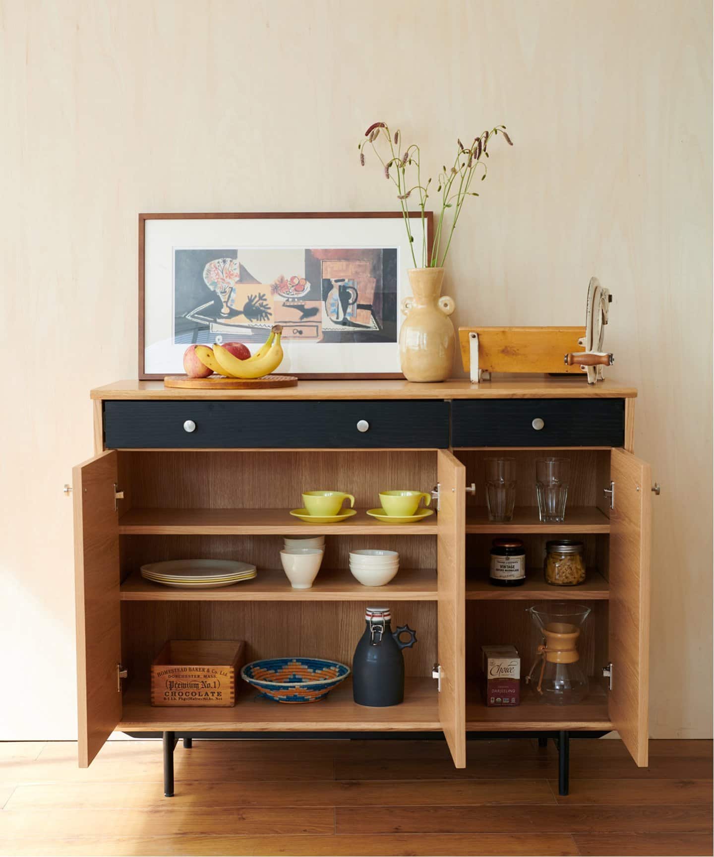 大型商品》HABITAT KITCHEN COUNTER-L (NT) ハビタキッチンカウンターL