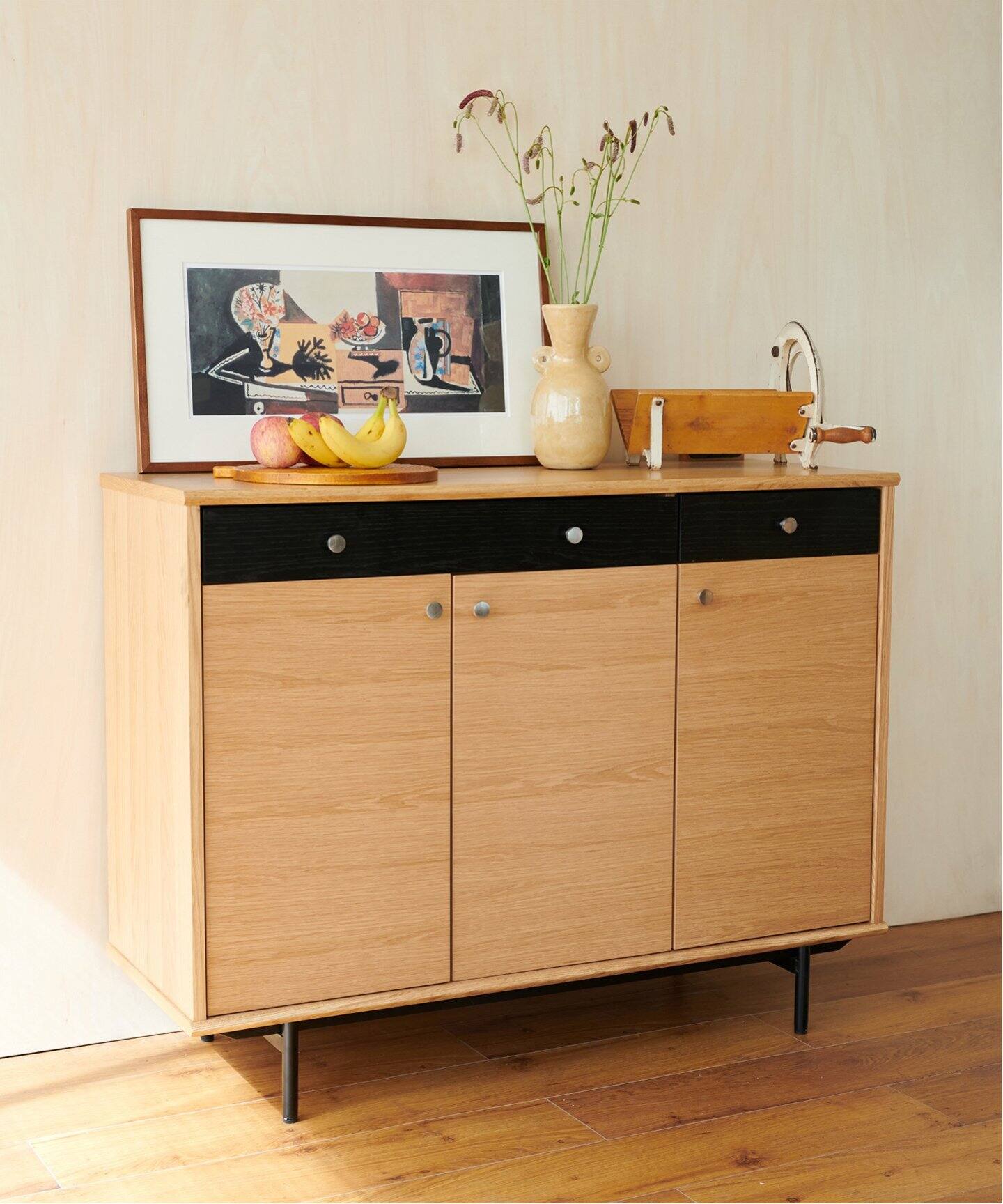 大型商品》HABITAT KITCHEN COUNTER-L (NT) ハビタキッチン