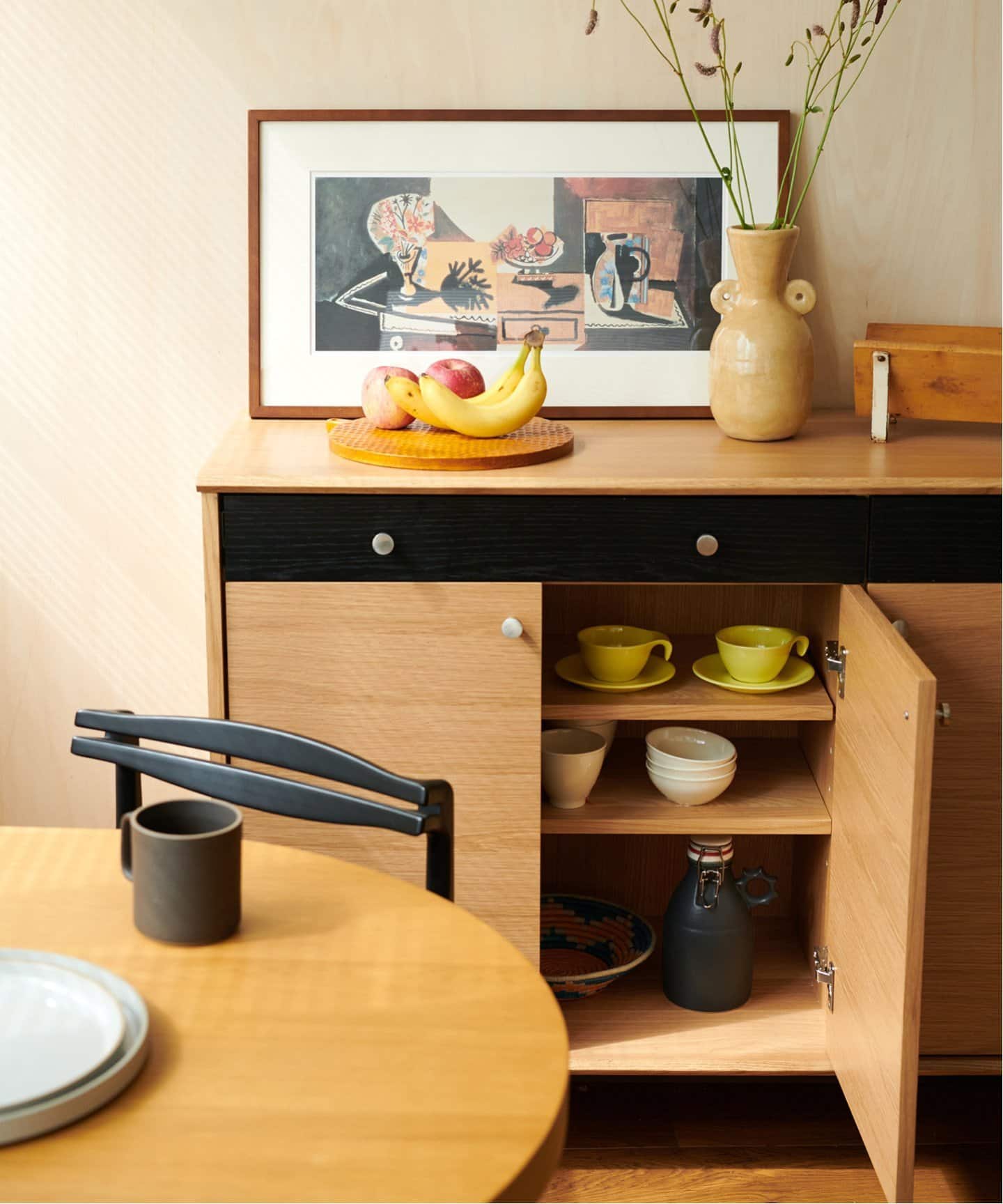 大型商品》HABITAT KITCHEN COUNTER-L (NT) ハビタキッチンカウンターL