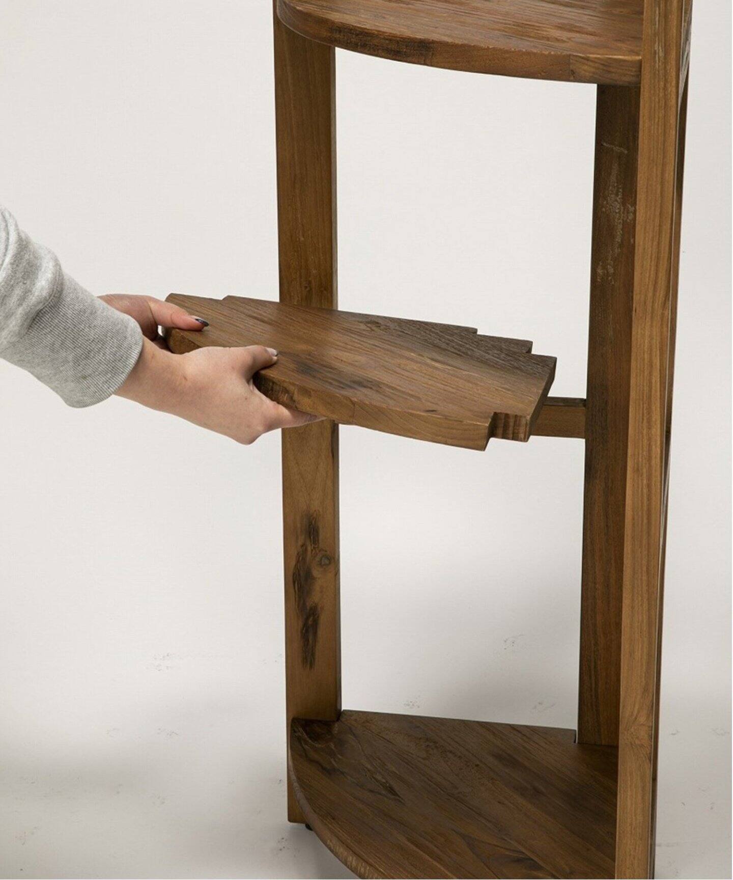 訳あり品 ネジ欠品 アクメファニチャー トロイ コーナーシェルフ S チーク古材 大型商品》TROY CORNER SHELF L トロイコーナーシェルフ（収納